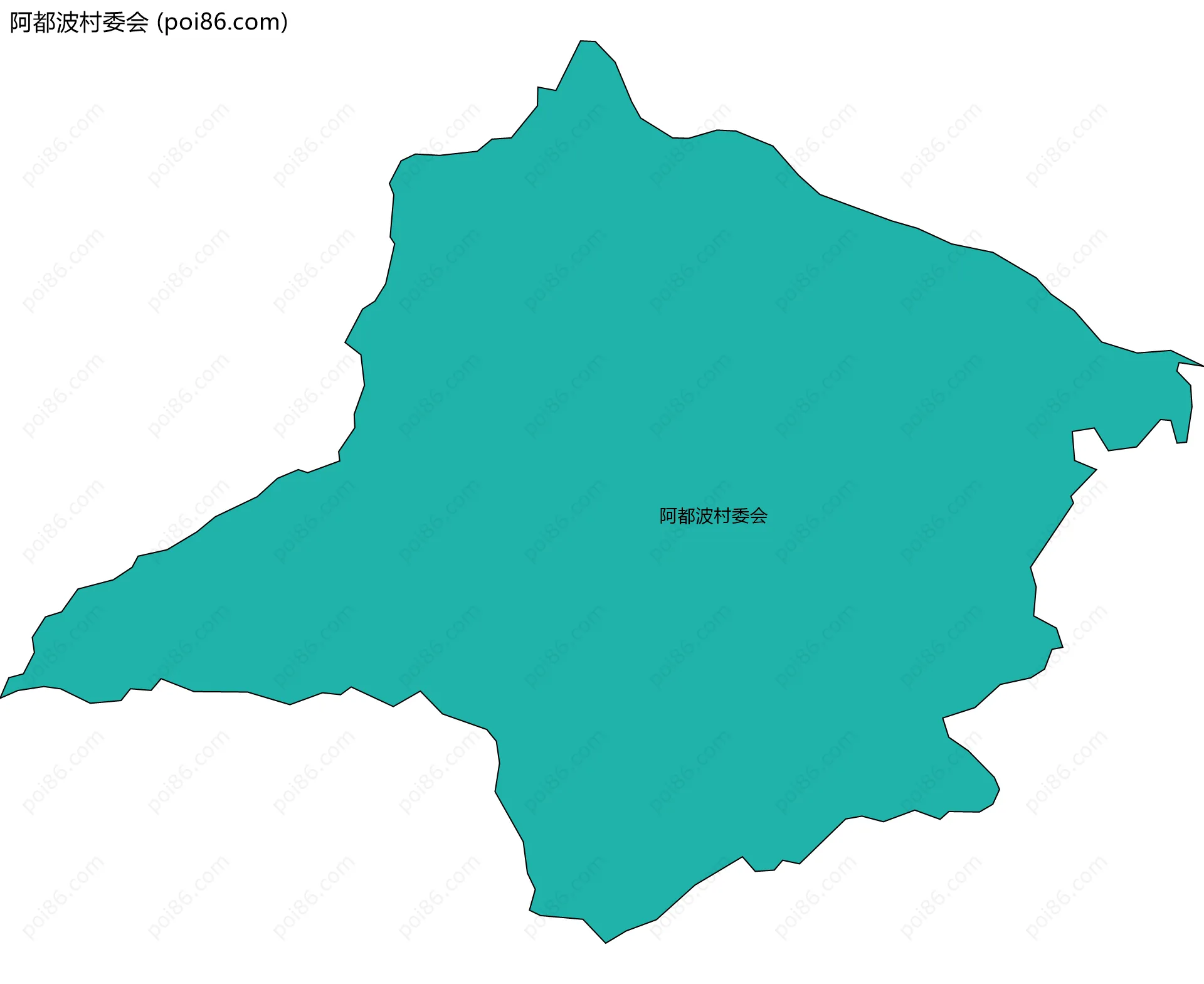 阿都波村委会边界地图