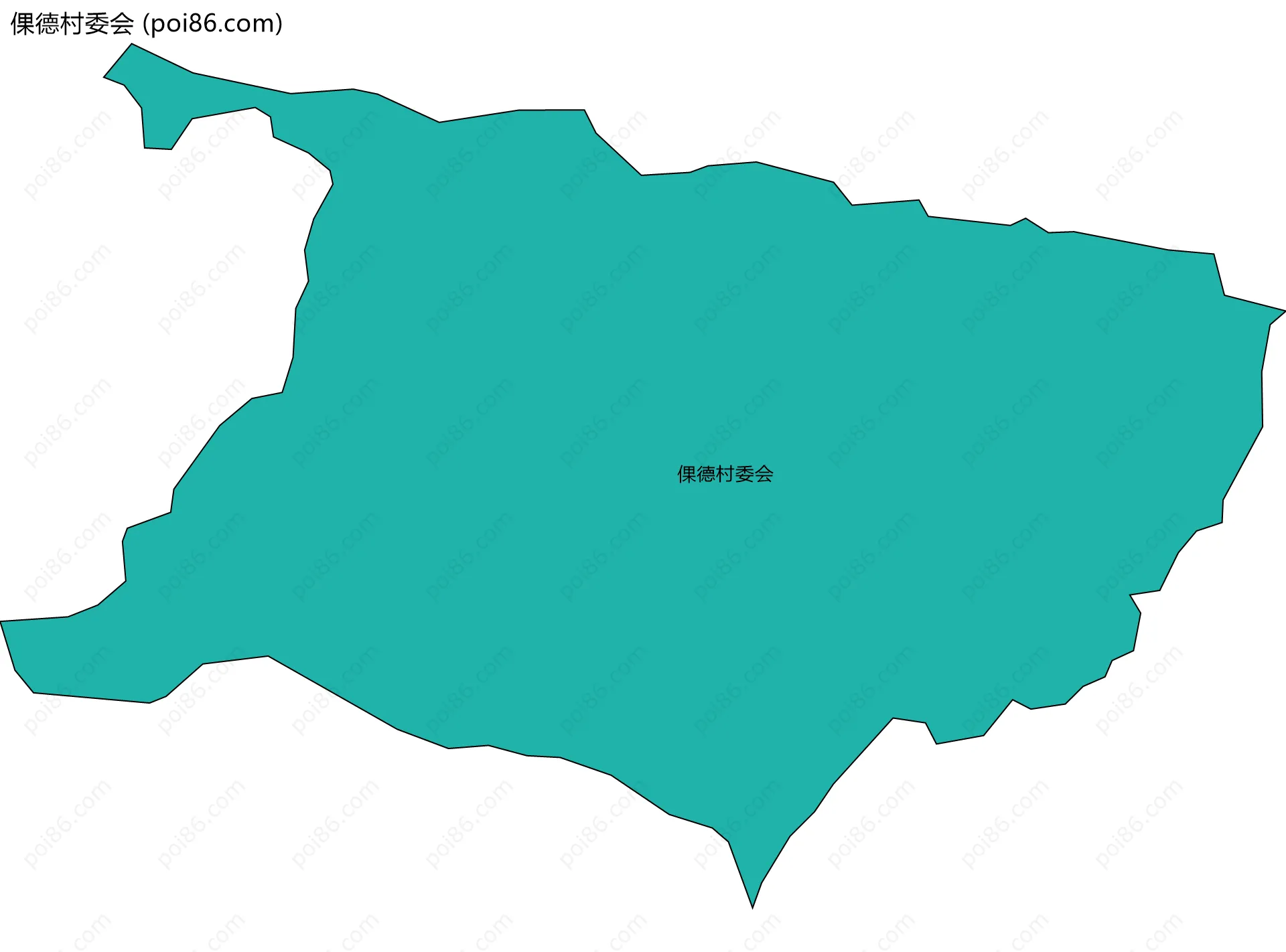 倮德村委会边界地图
