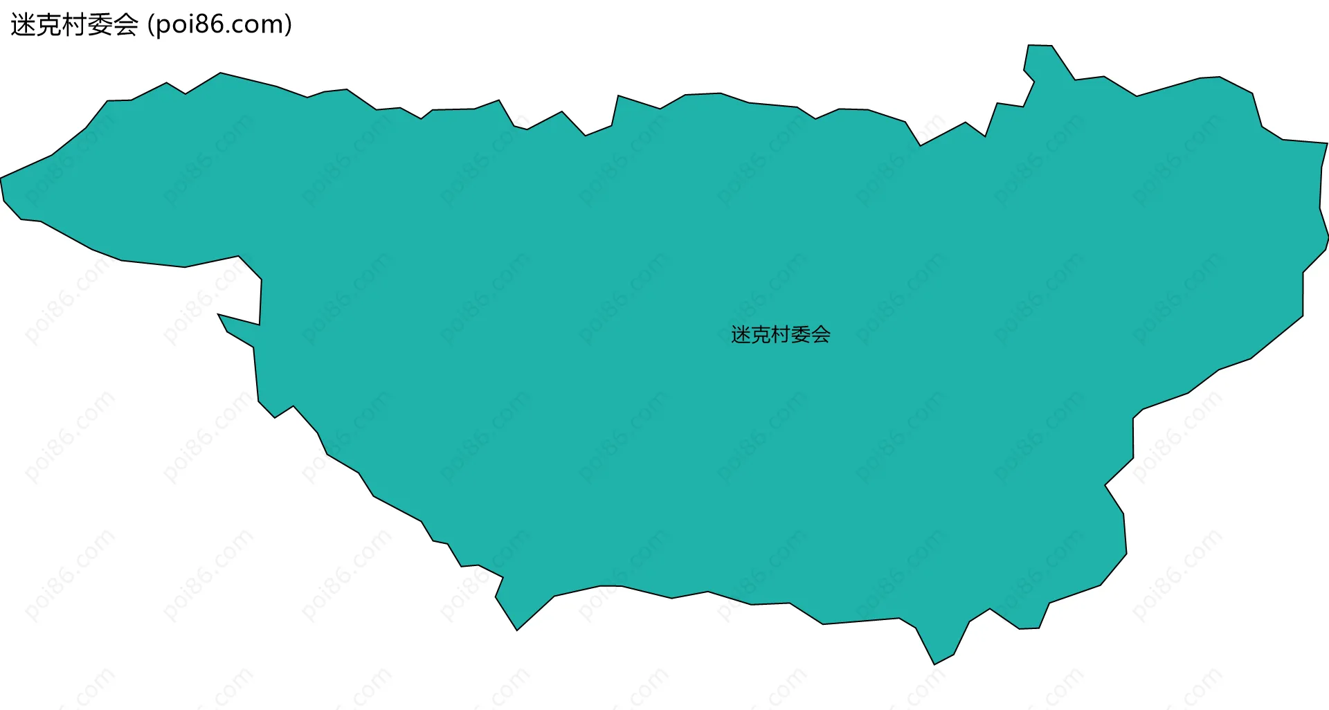 迷克村委会边界地图