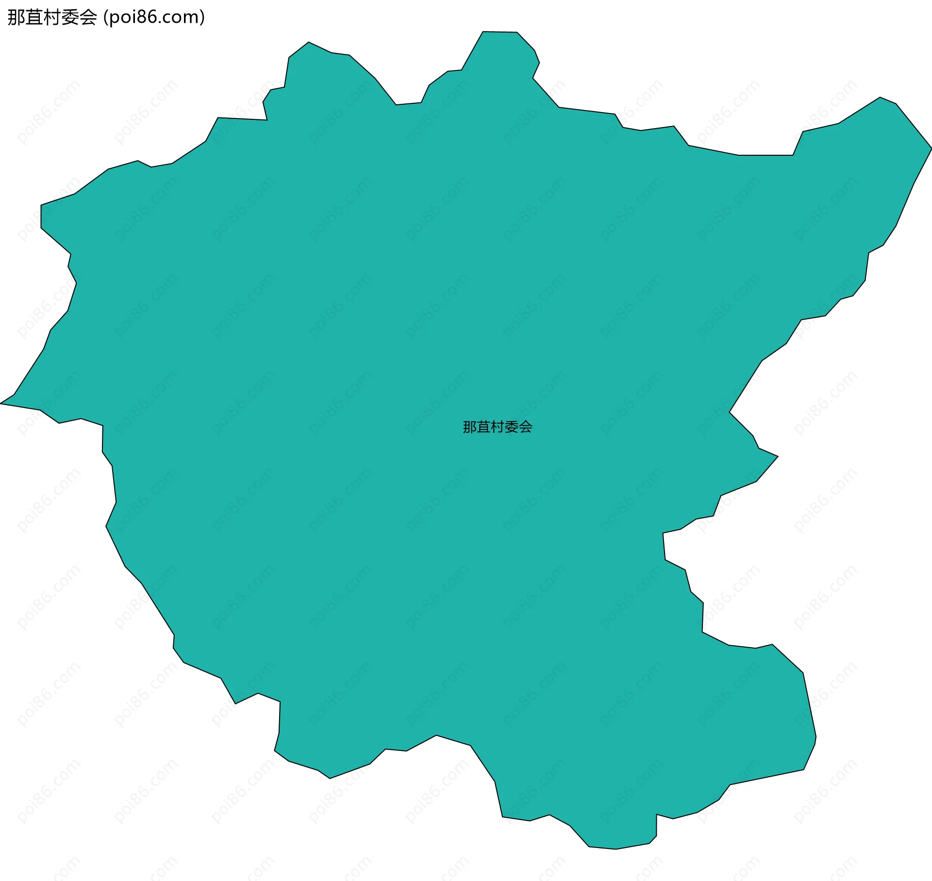 那苴村委会边界地图