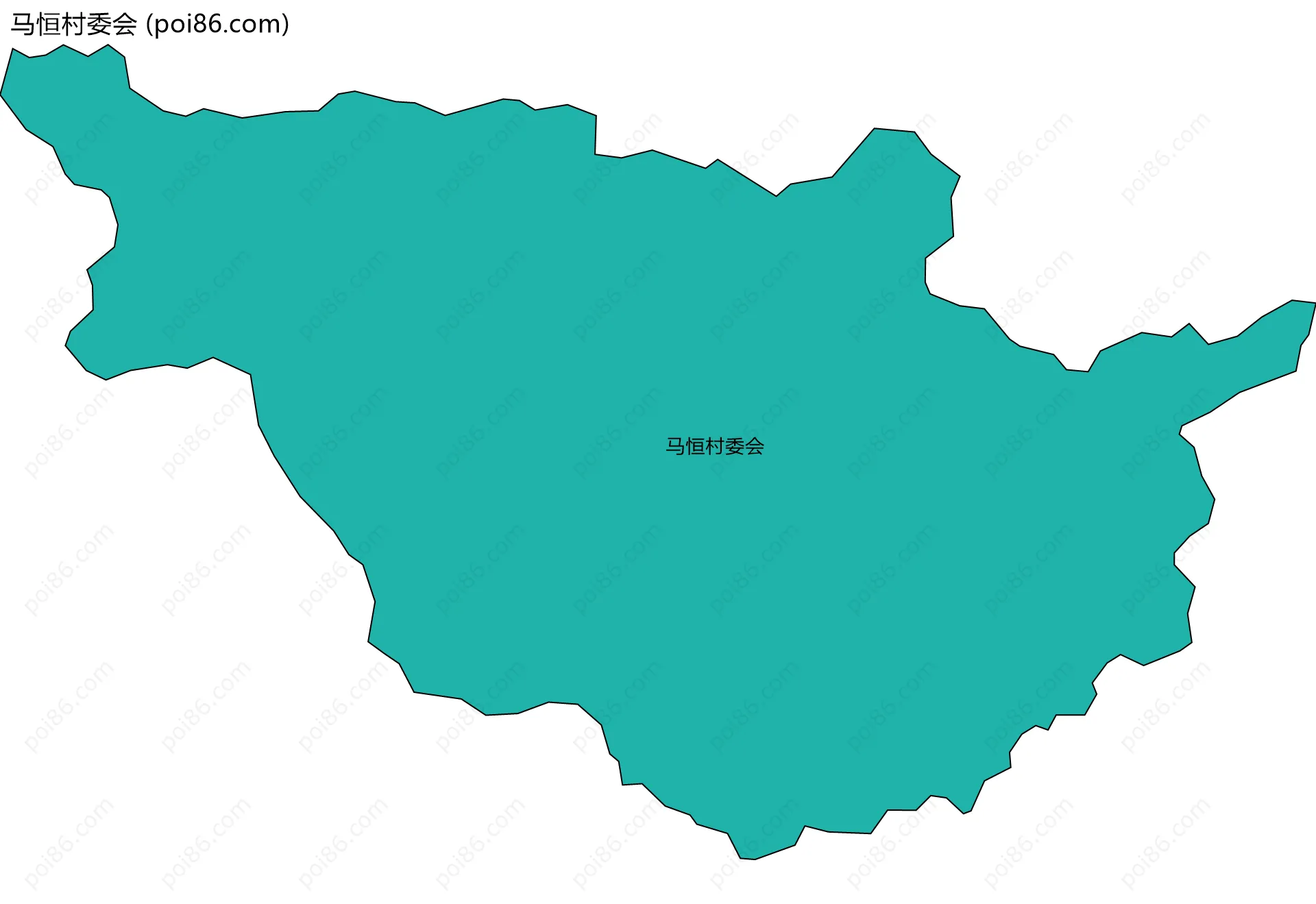 马恒村委会边界地图