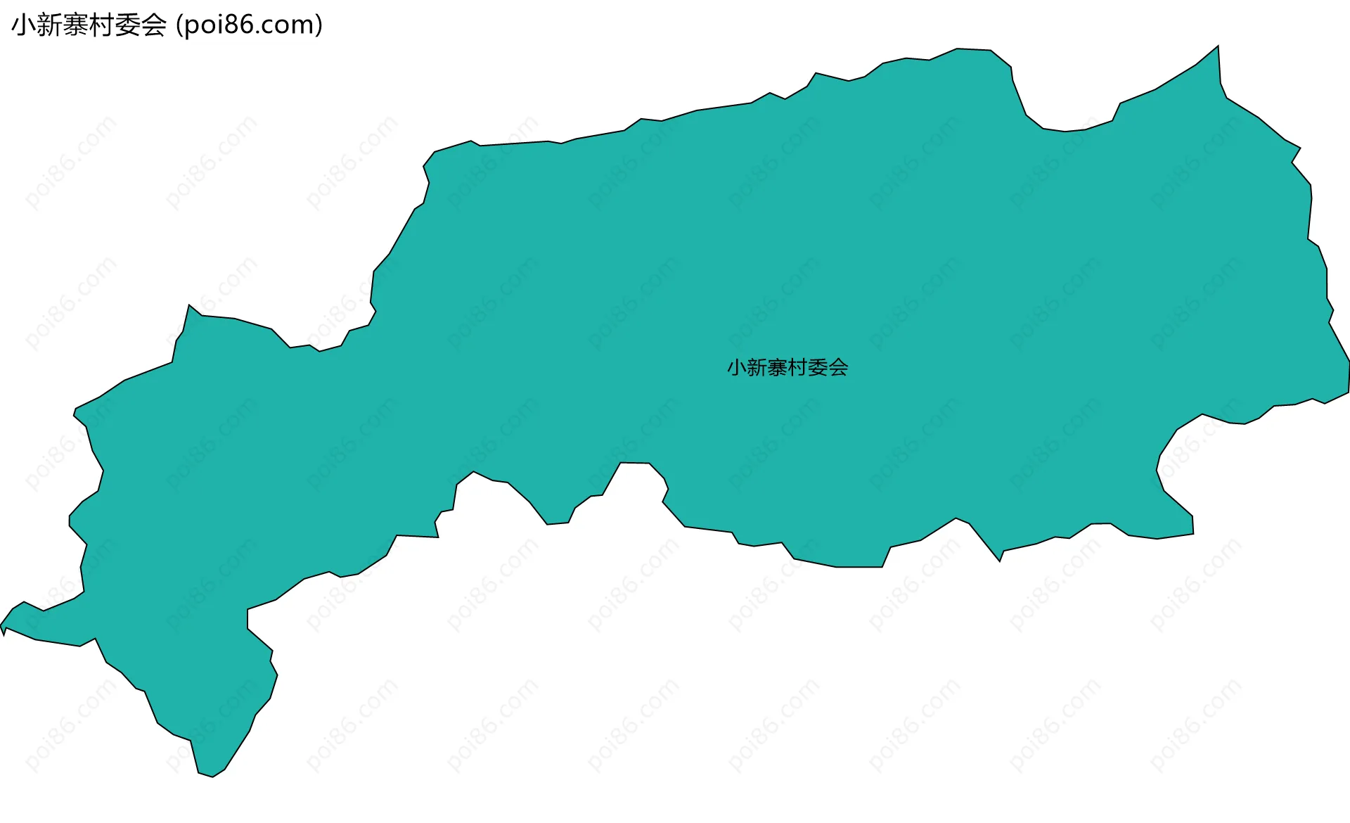 小新寨村委会边界地图