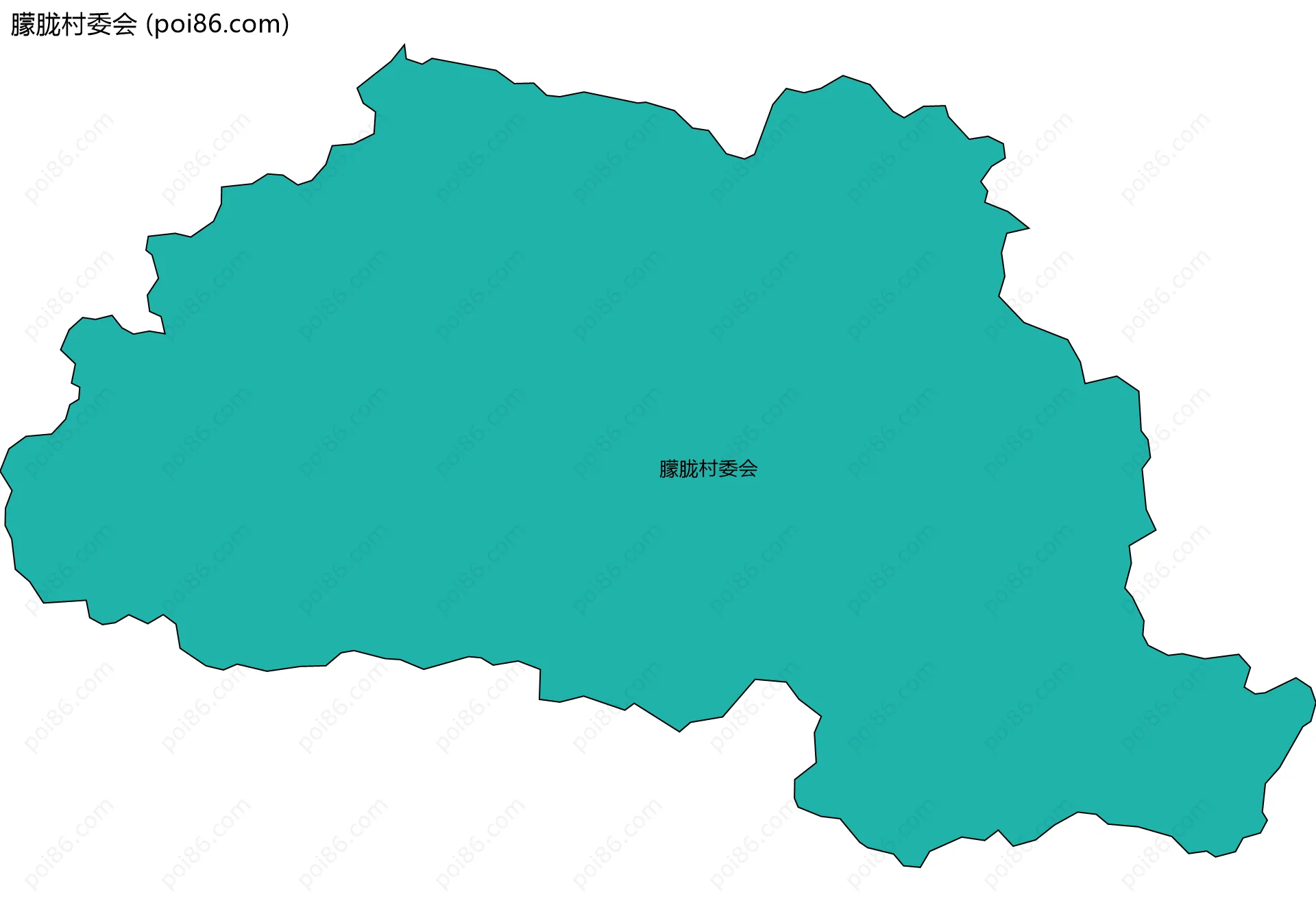 朦胧村委会边界地图