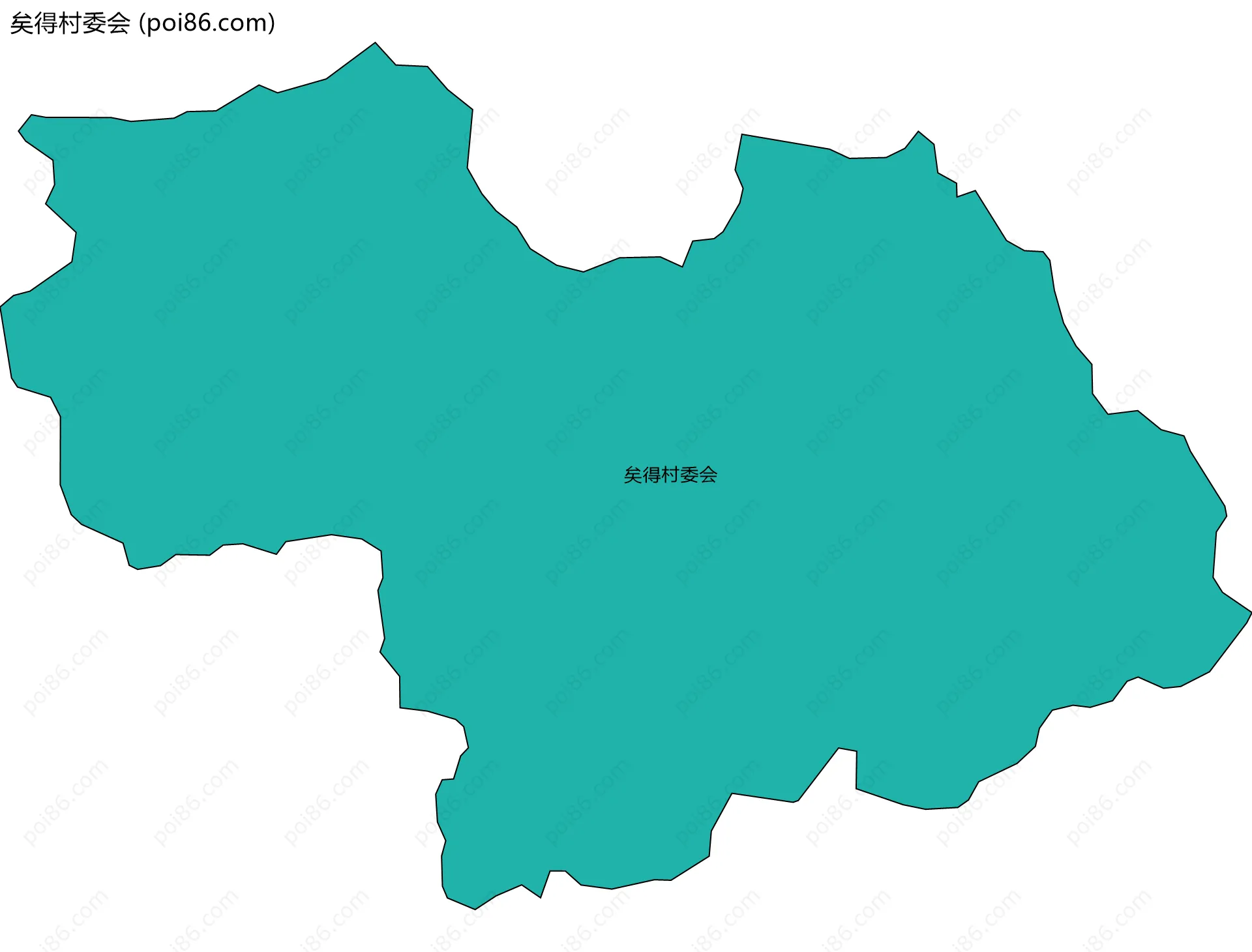矣得村委会边界地图