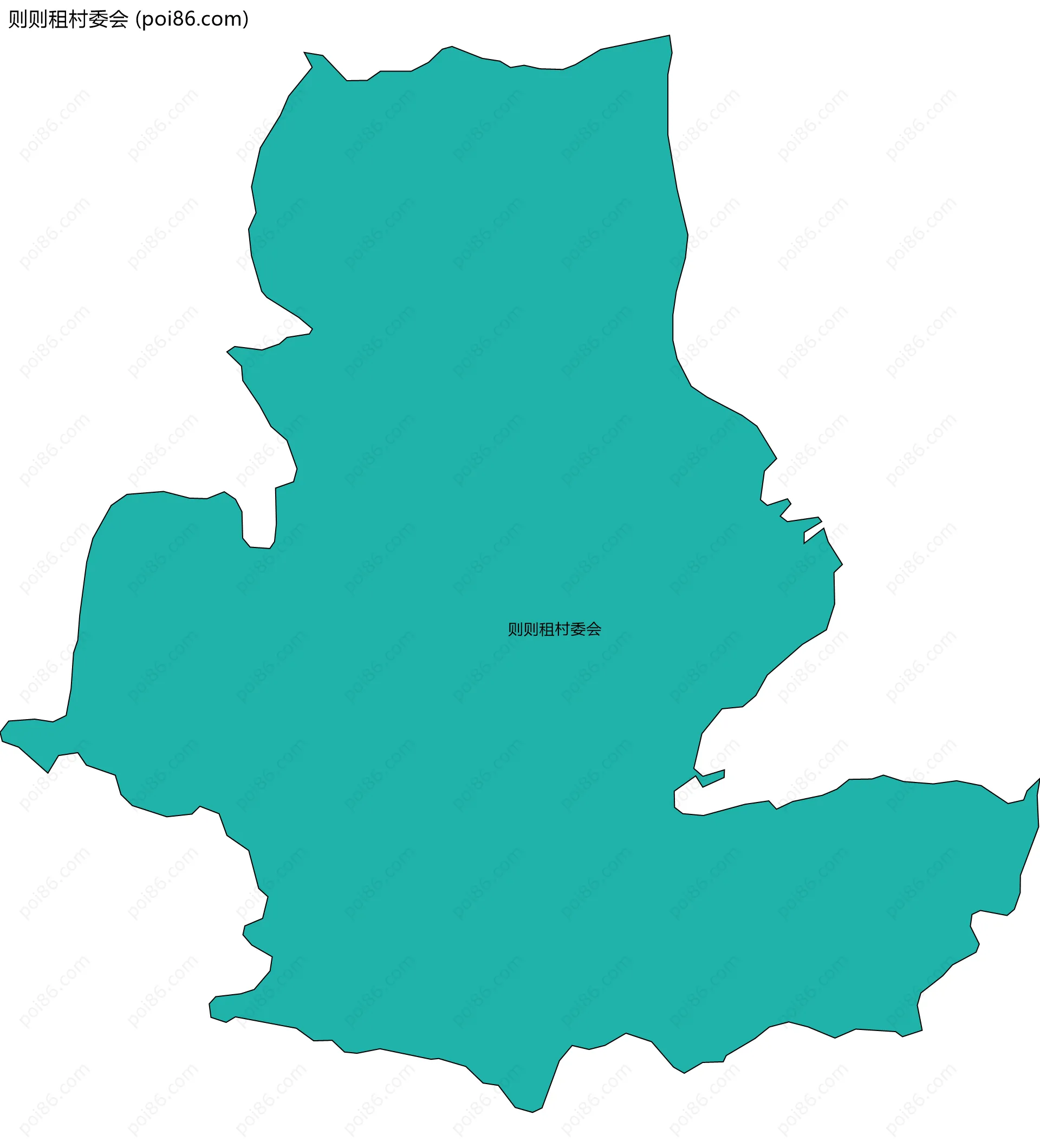则则租村委会边界地图