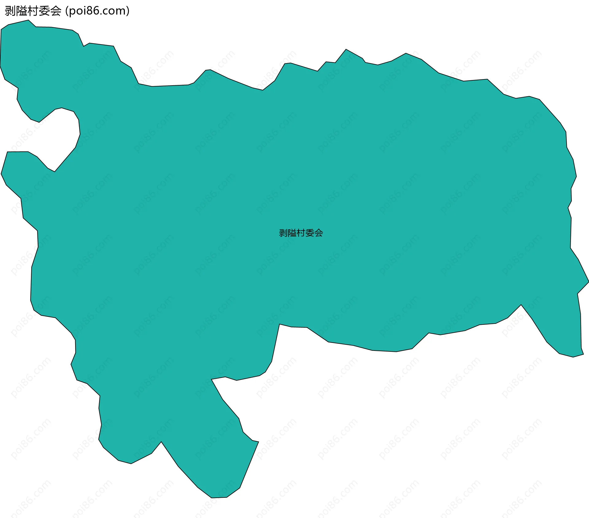 剥隘村委会边界地图