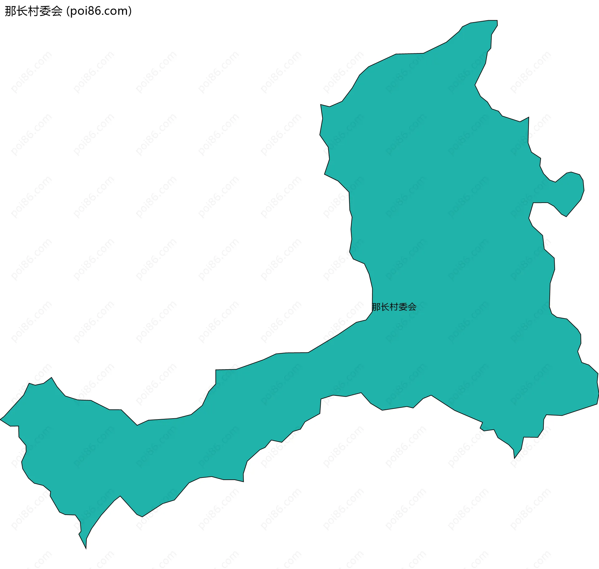 那长村委会边界地图