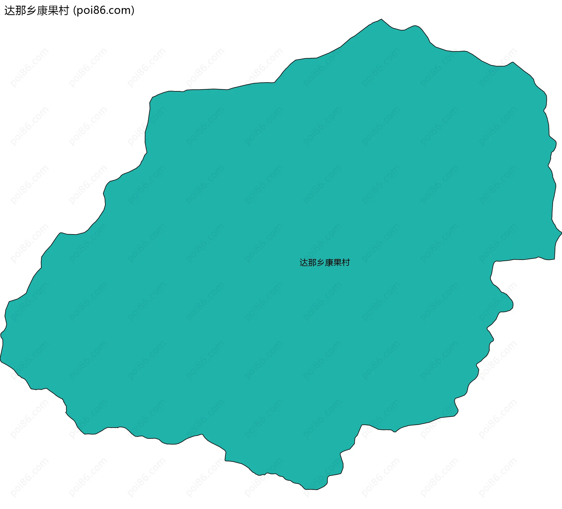 达那乡康果村边界地图