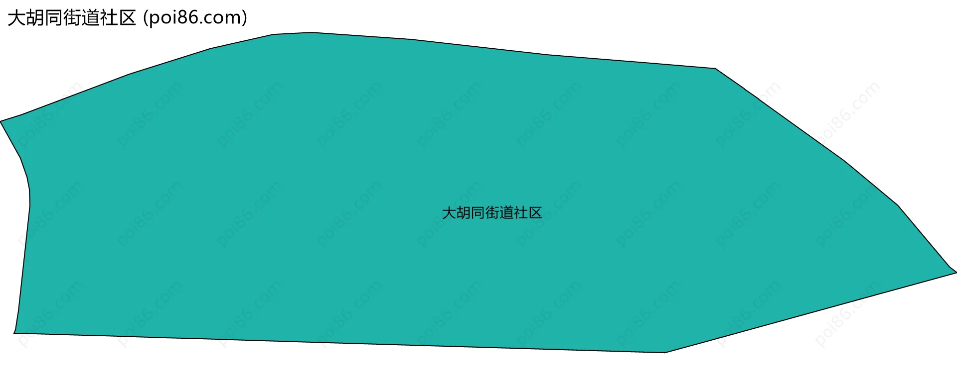 大胡同街道社区边界地图