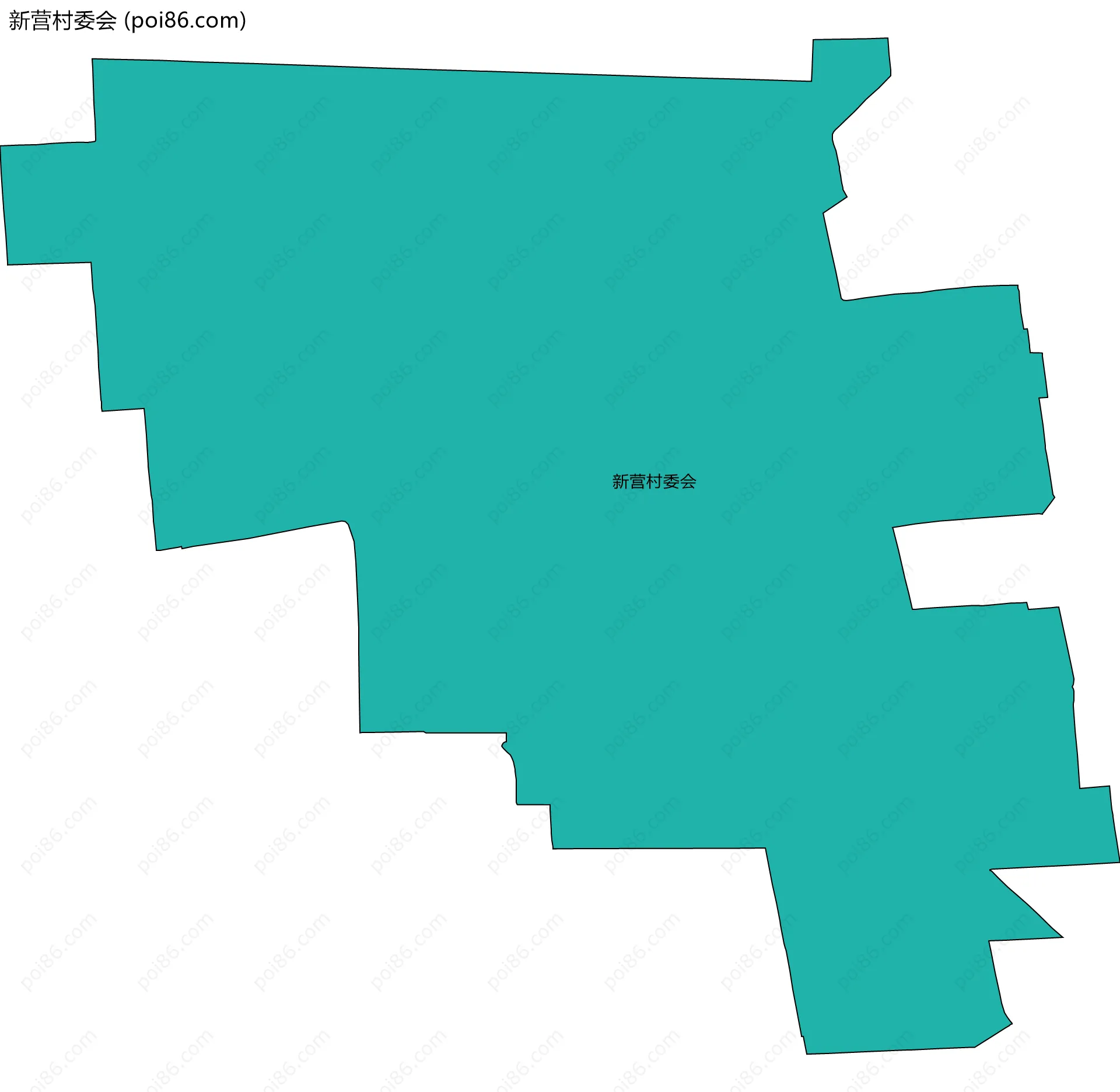 新营村委会边界地图