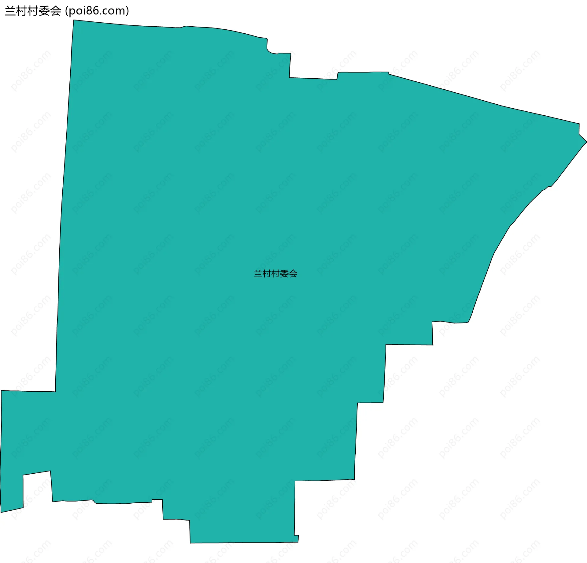 兰村村委会边界地图