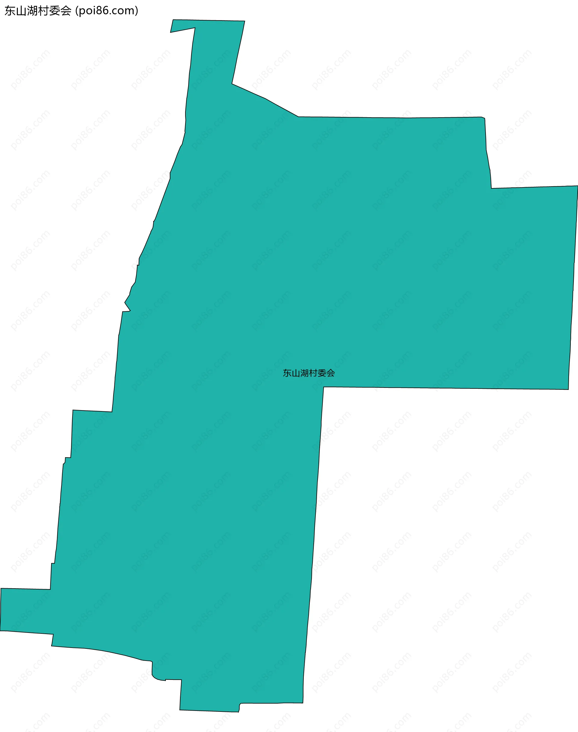 东山湖村委会边界地图