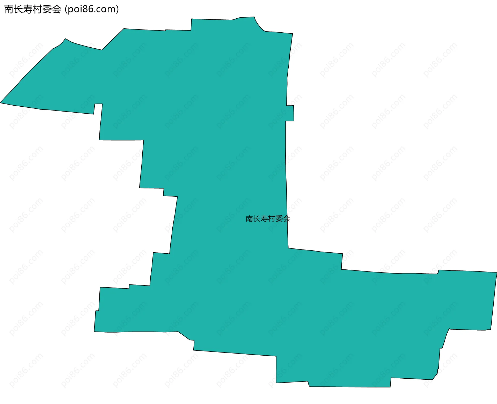 南长寿村委会边界地图