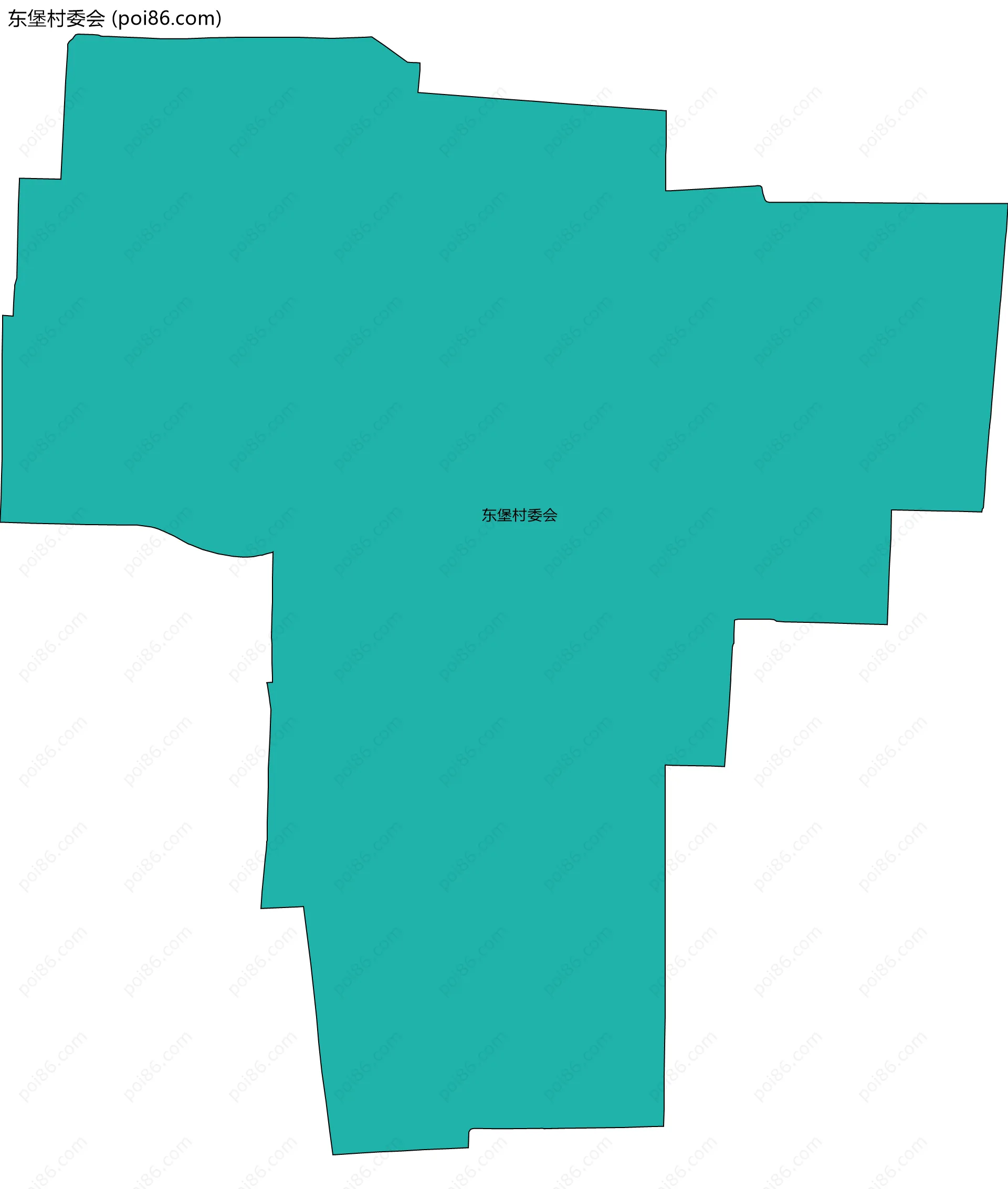 东堡村委会边界地图