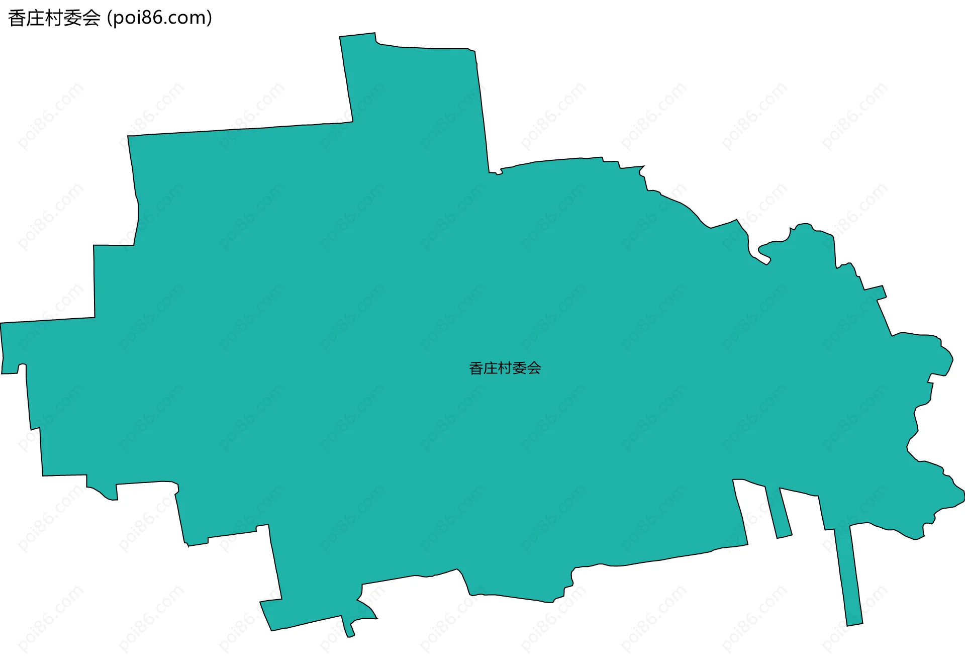 香庄村委会边界地图