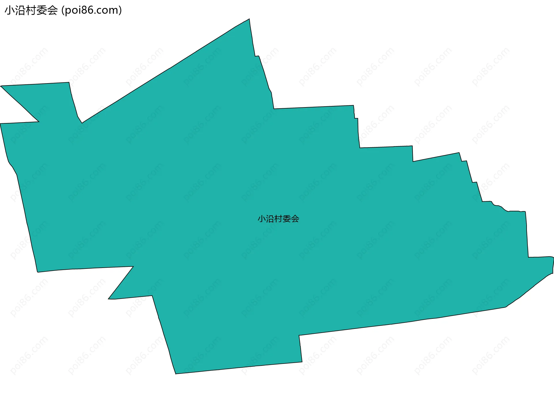 小沿村委会边界地图