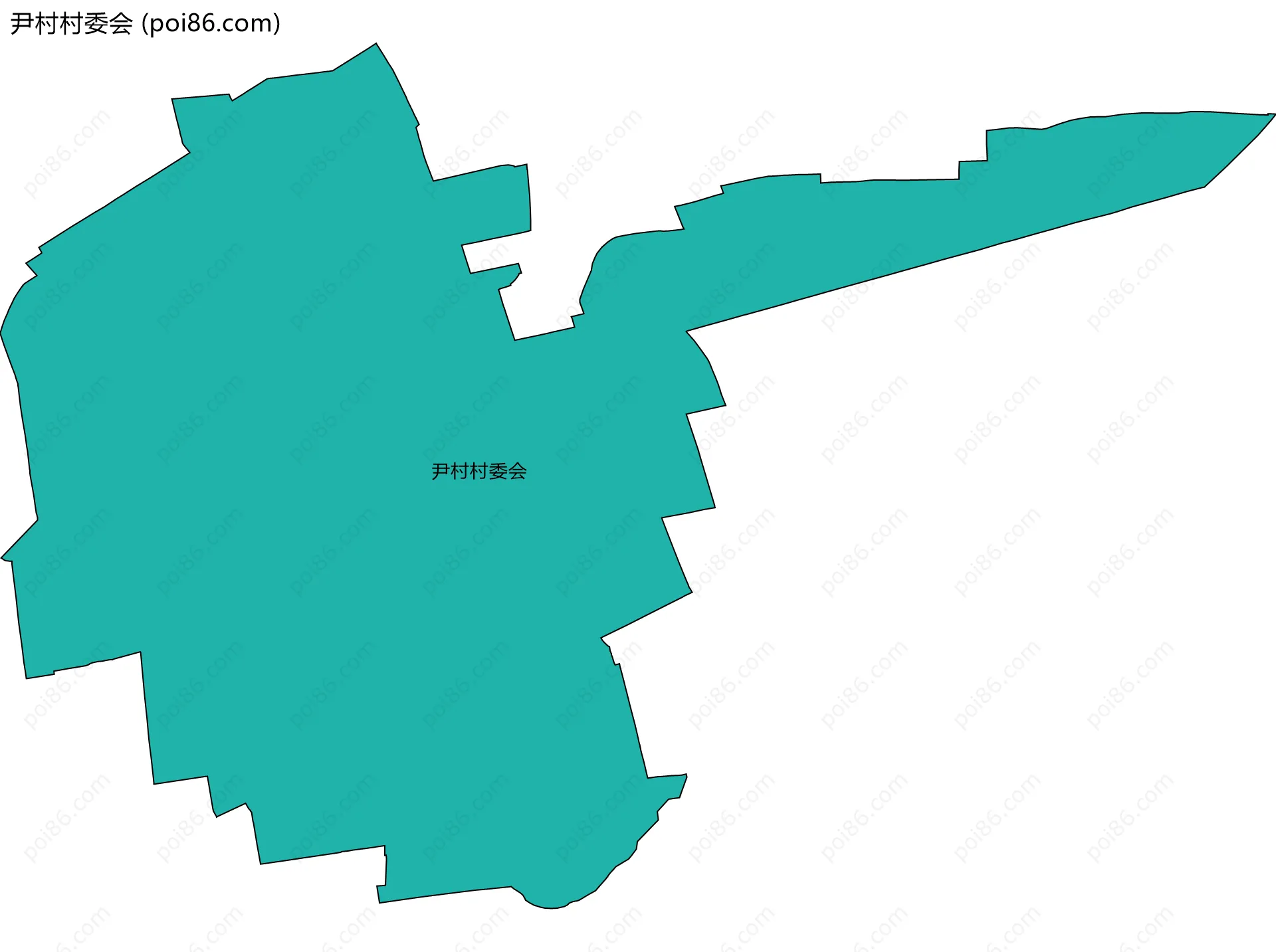 尹村村委会边界地图