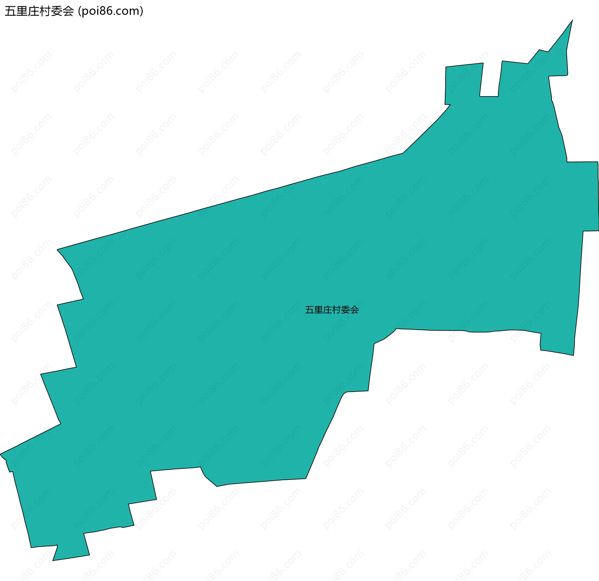 五里庄村委会边界地图