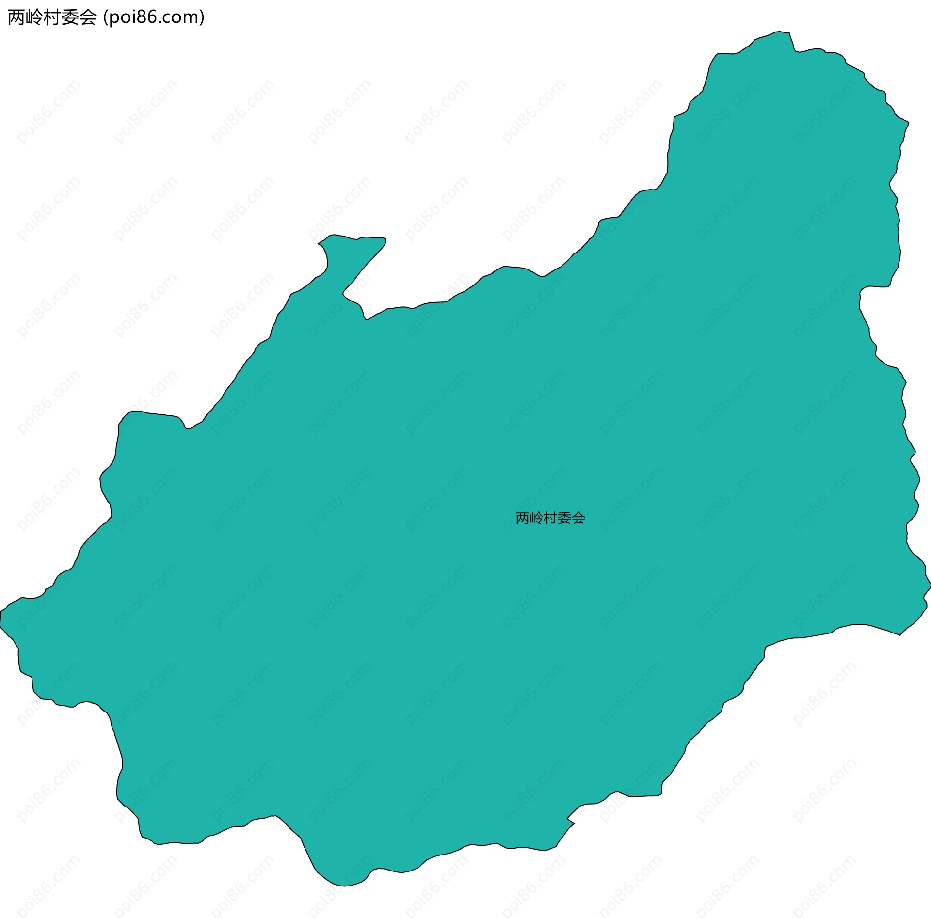 两岭村委会边界地图