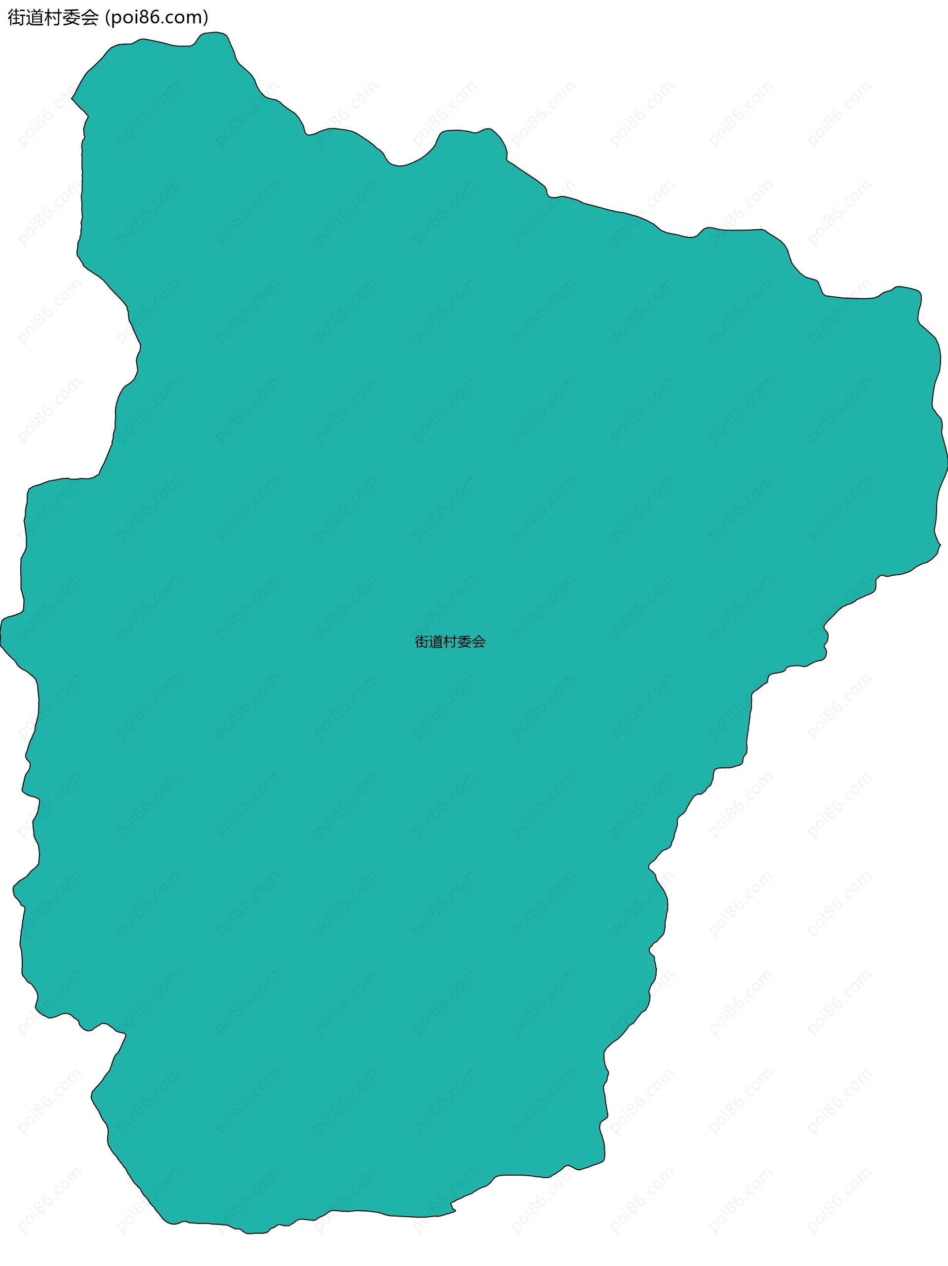 街道村委会边界地图