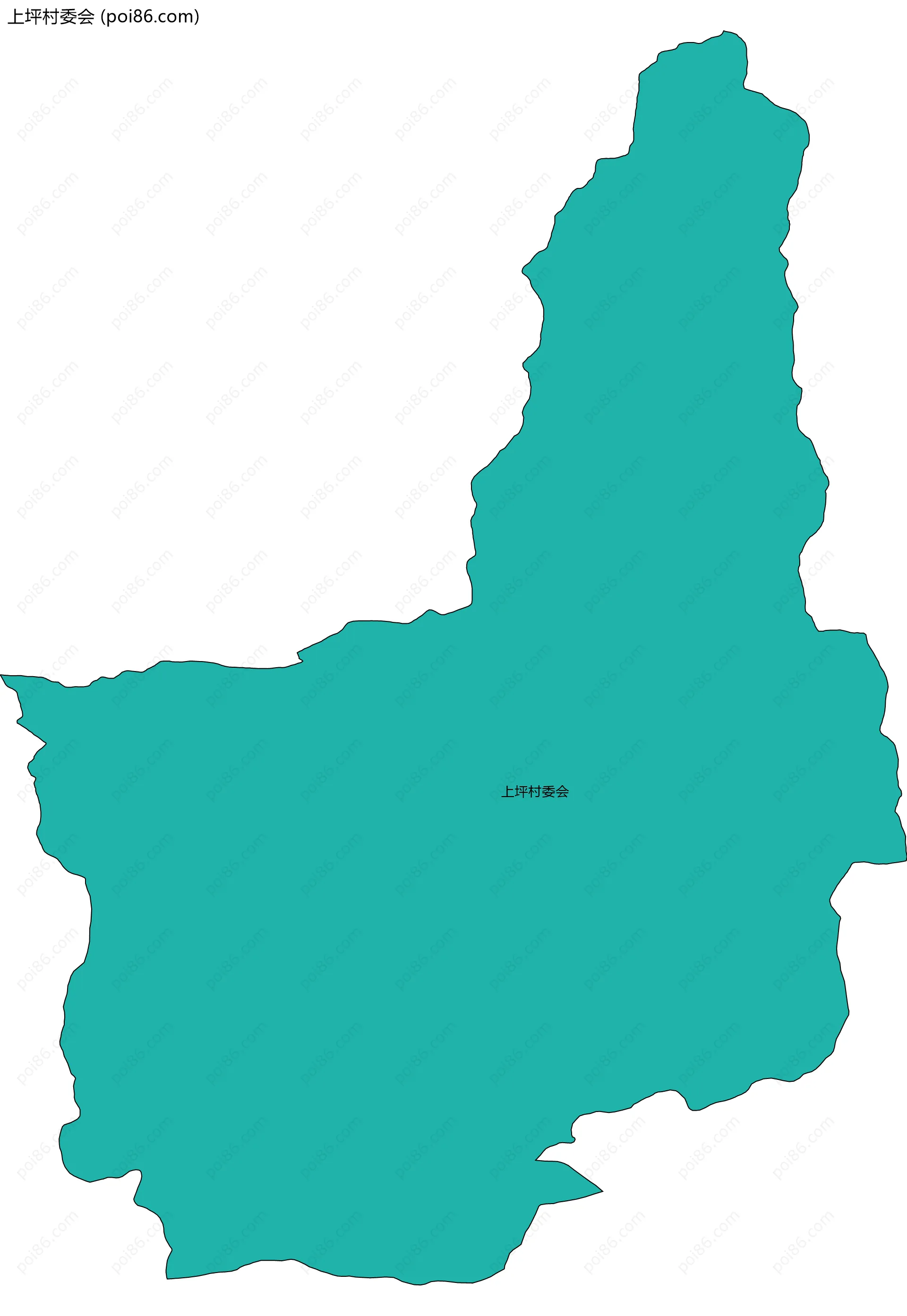 上坪村委会边界地图