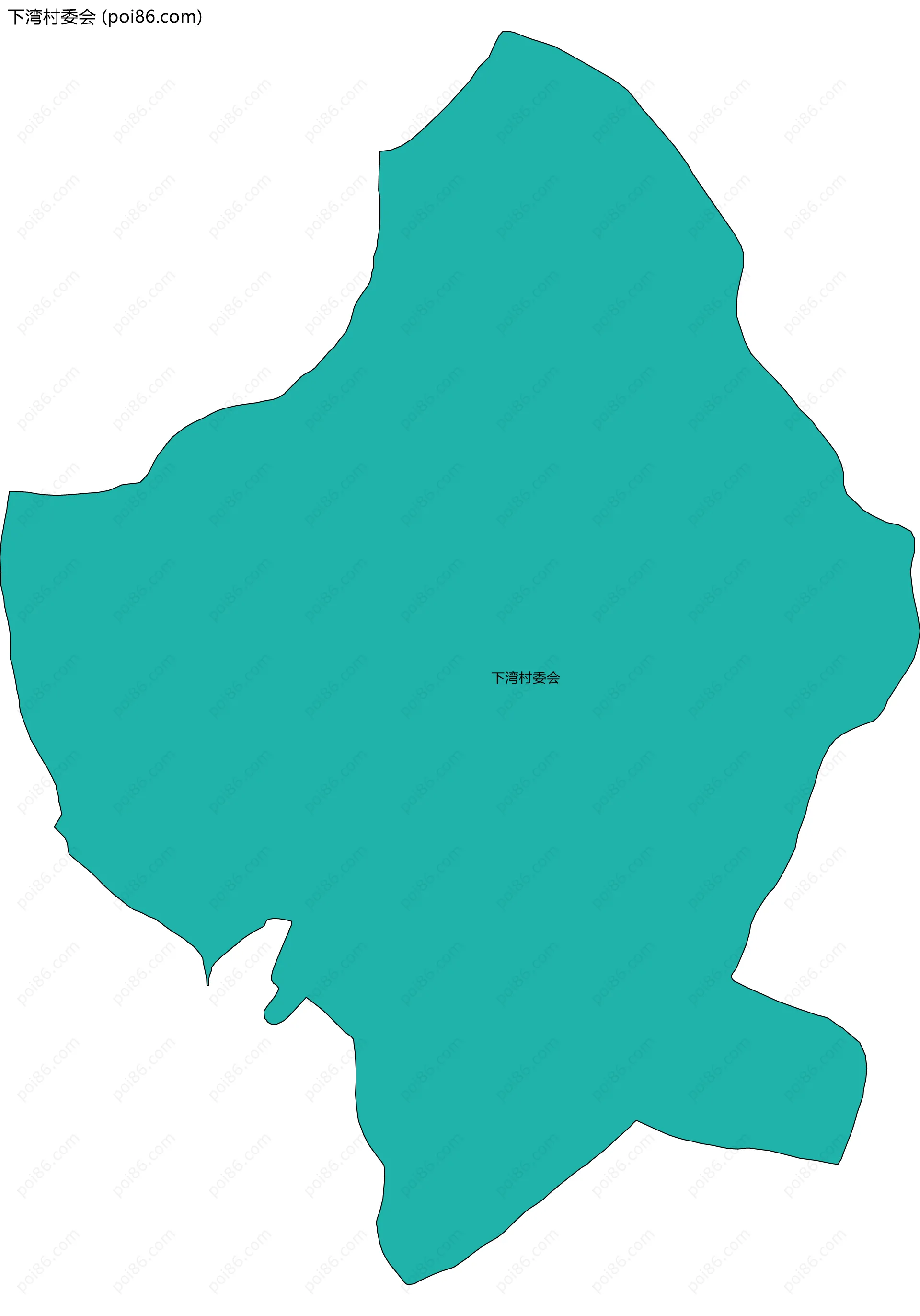 下湾村委会边界地图