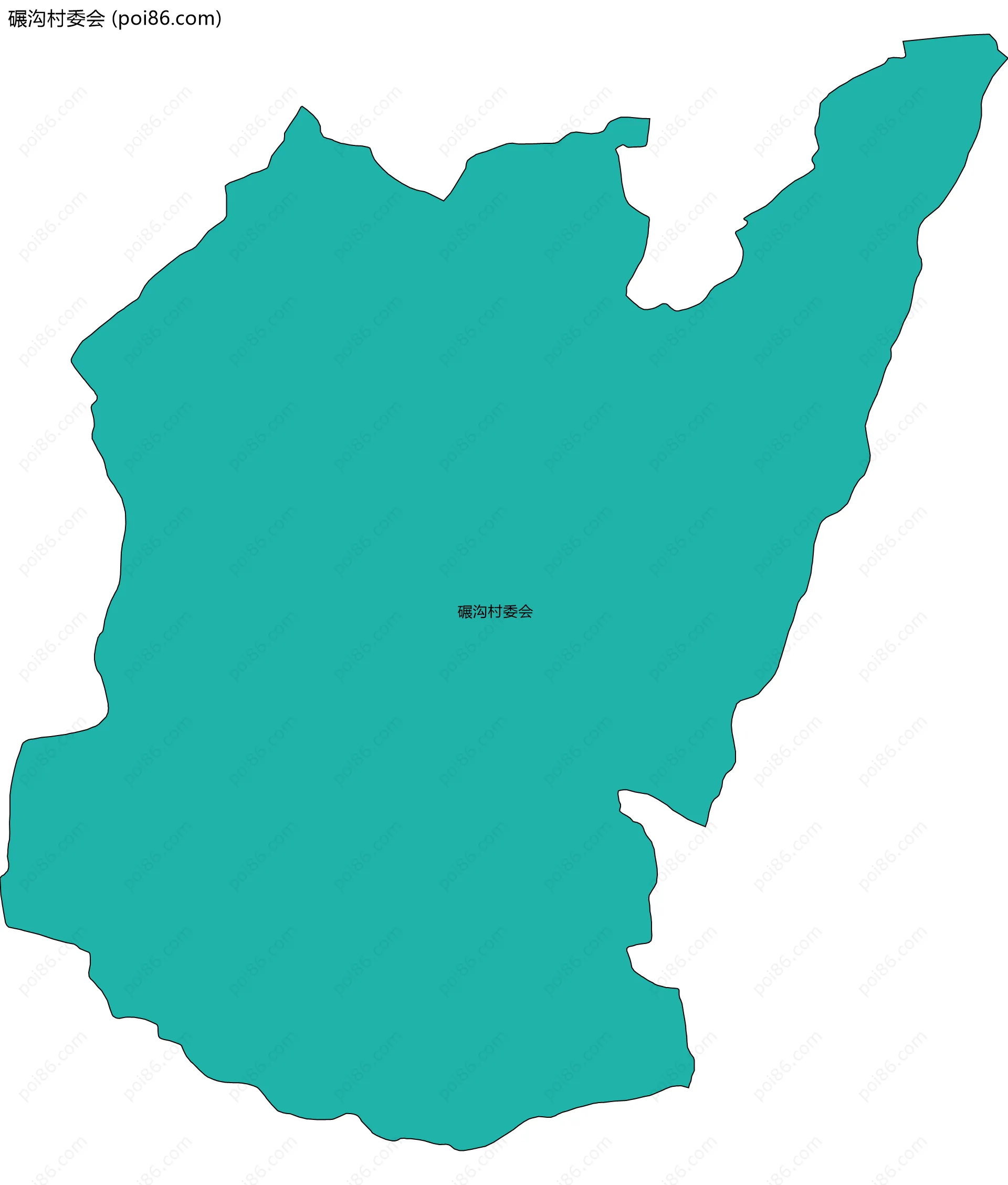 碾沟村委会边界地图