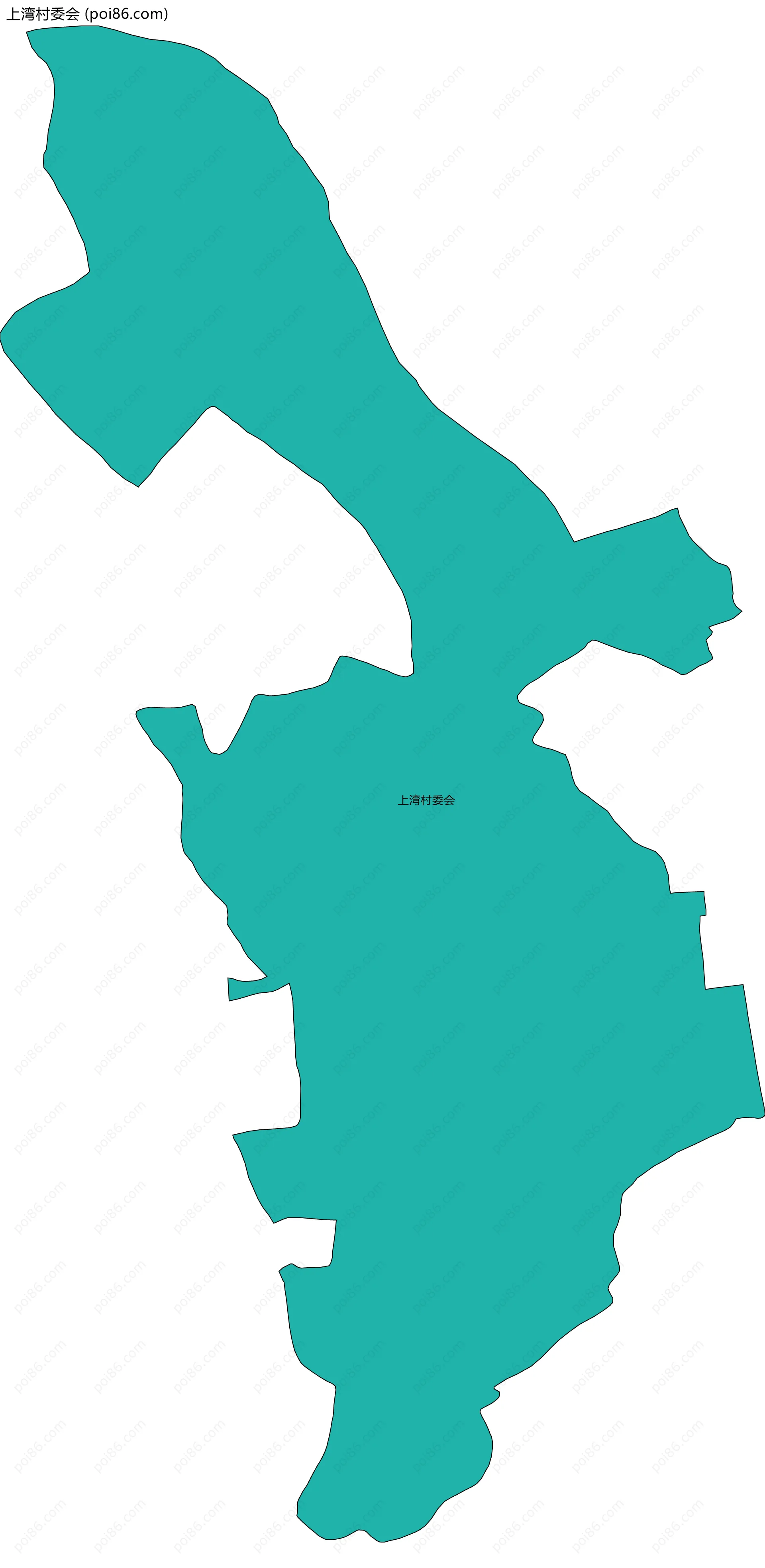 上湾村委会边界地图