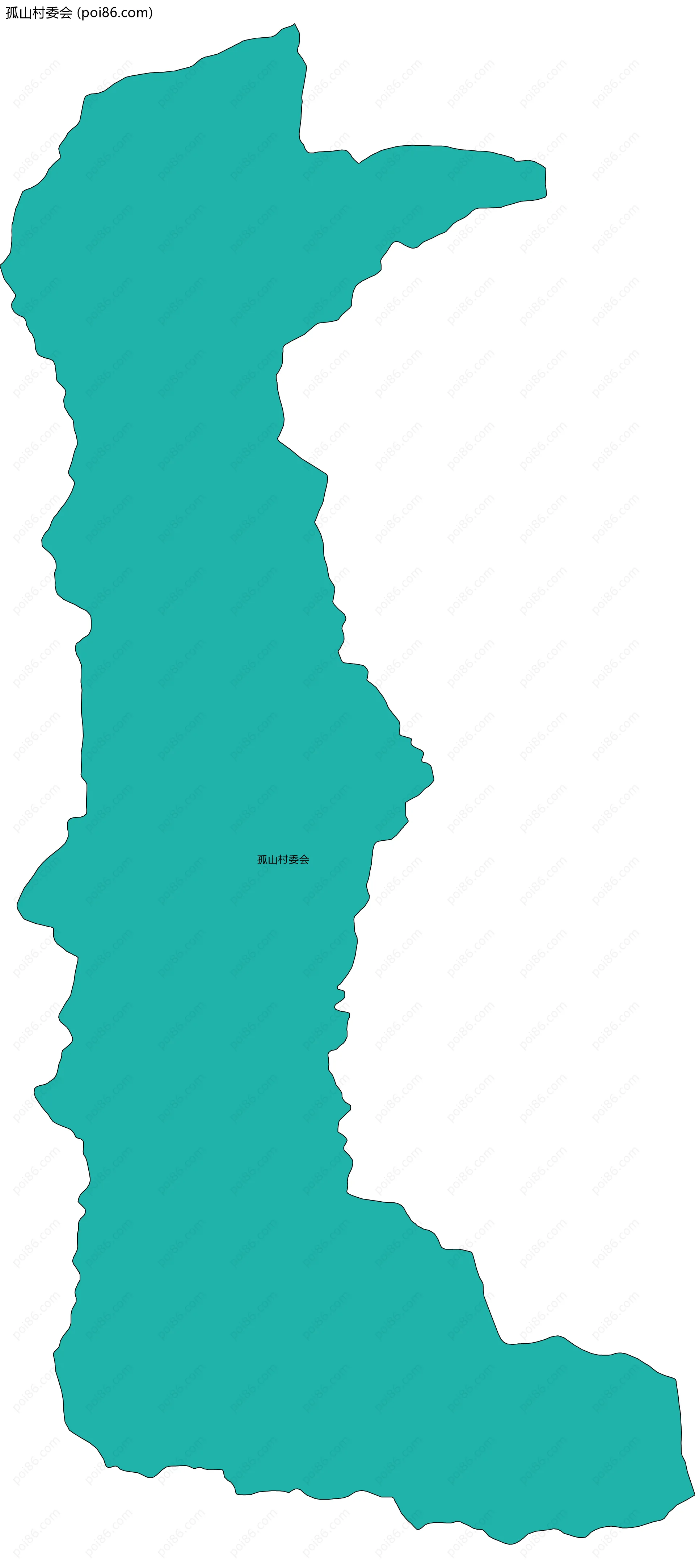 孤山村委会边界地图