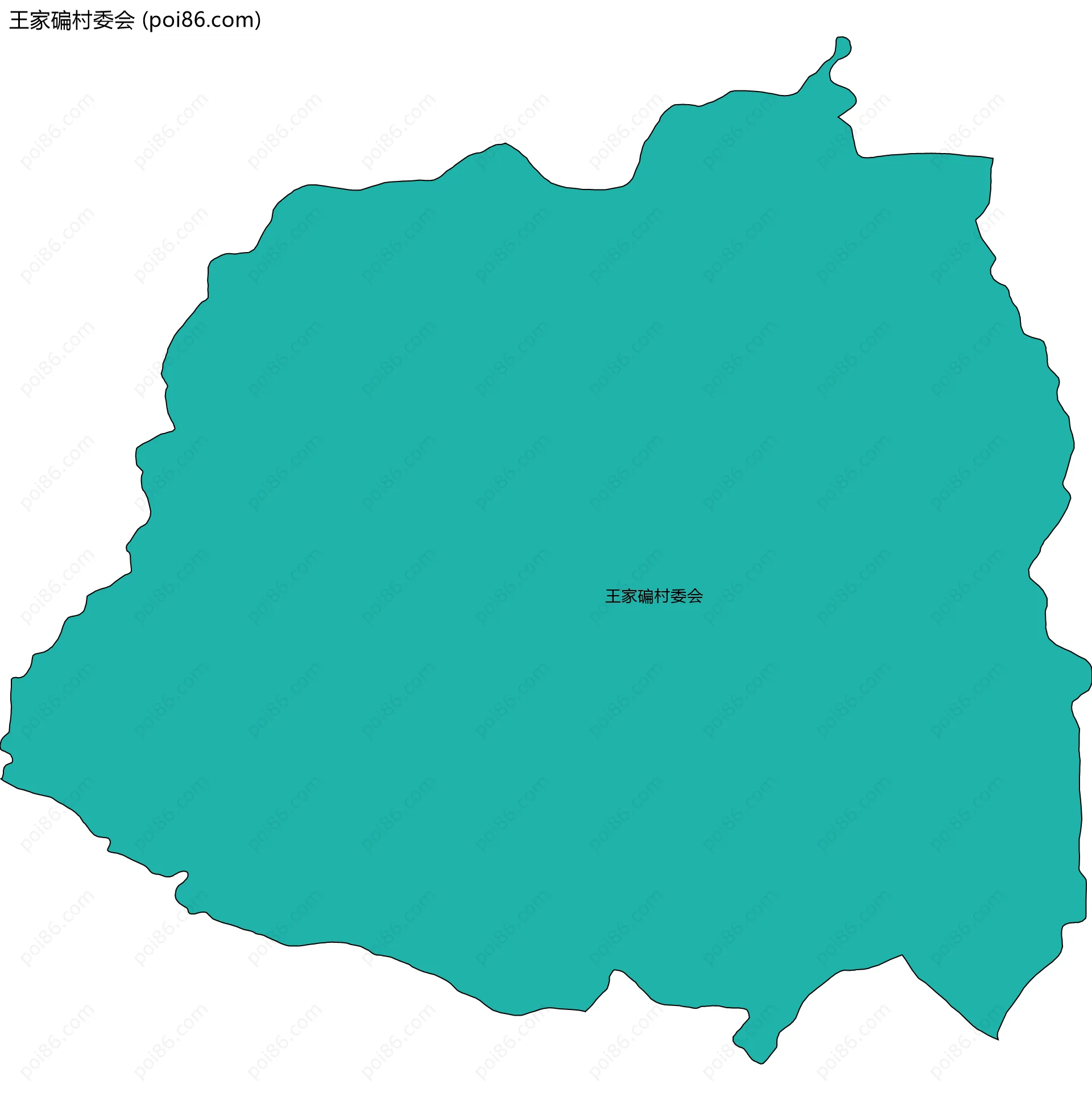 王家碥村委会边界地图