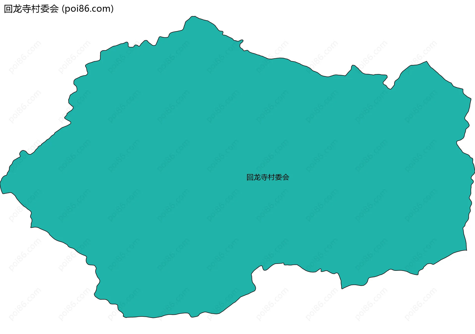 回龙寺村委会边界地图