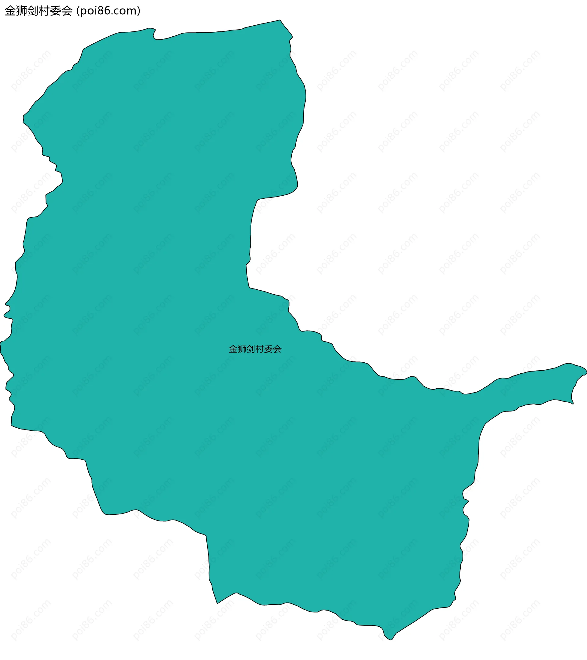 金狮剑村委会边界地图