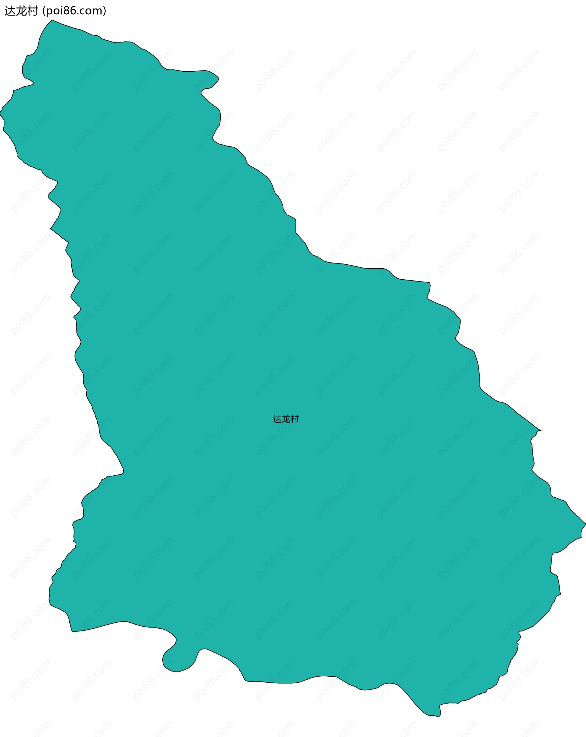 达龙村边界地图