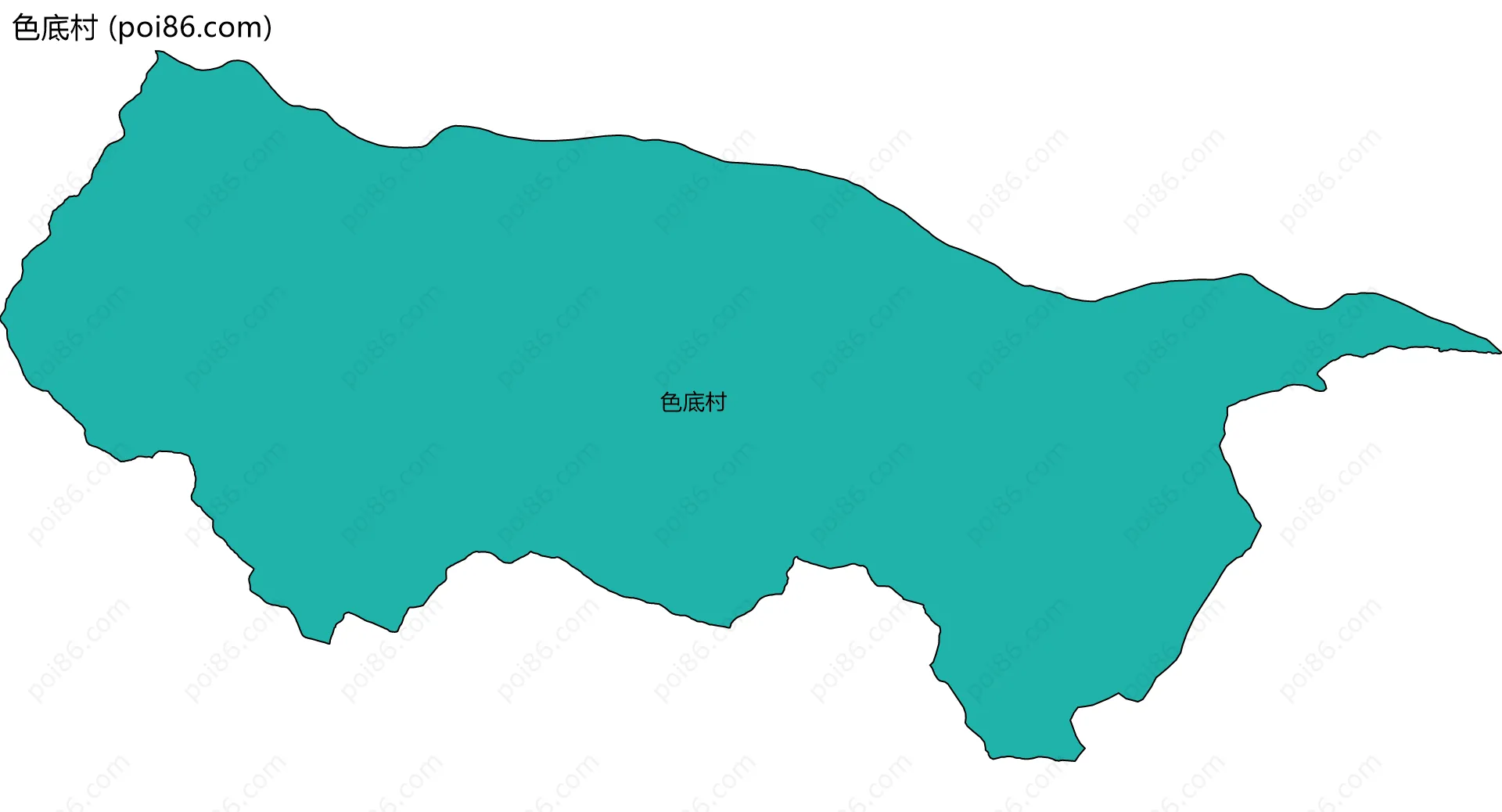 色底村边界地图