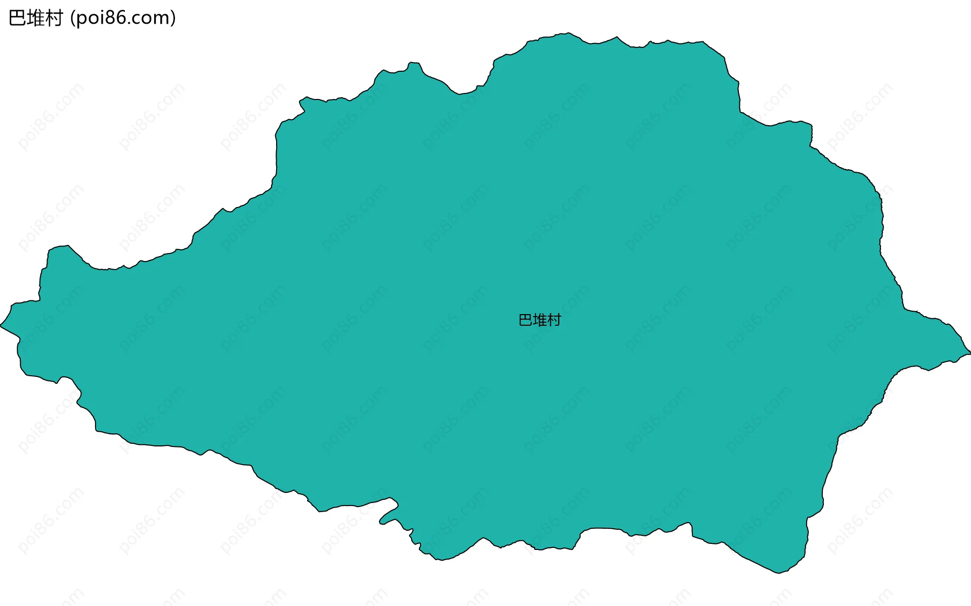 巴堆村边界地图