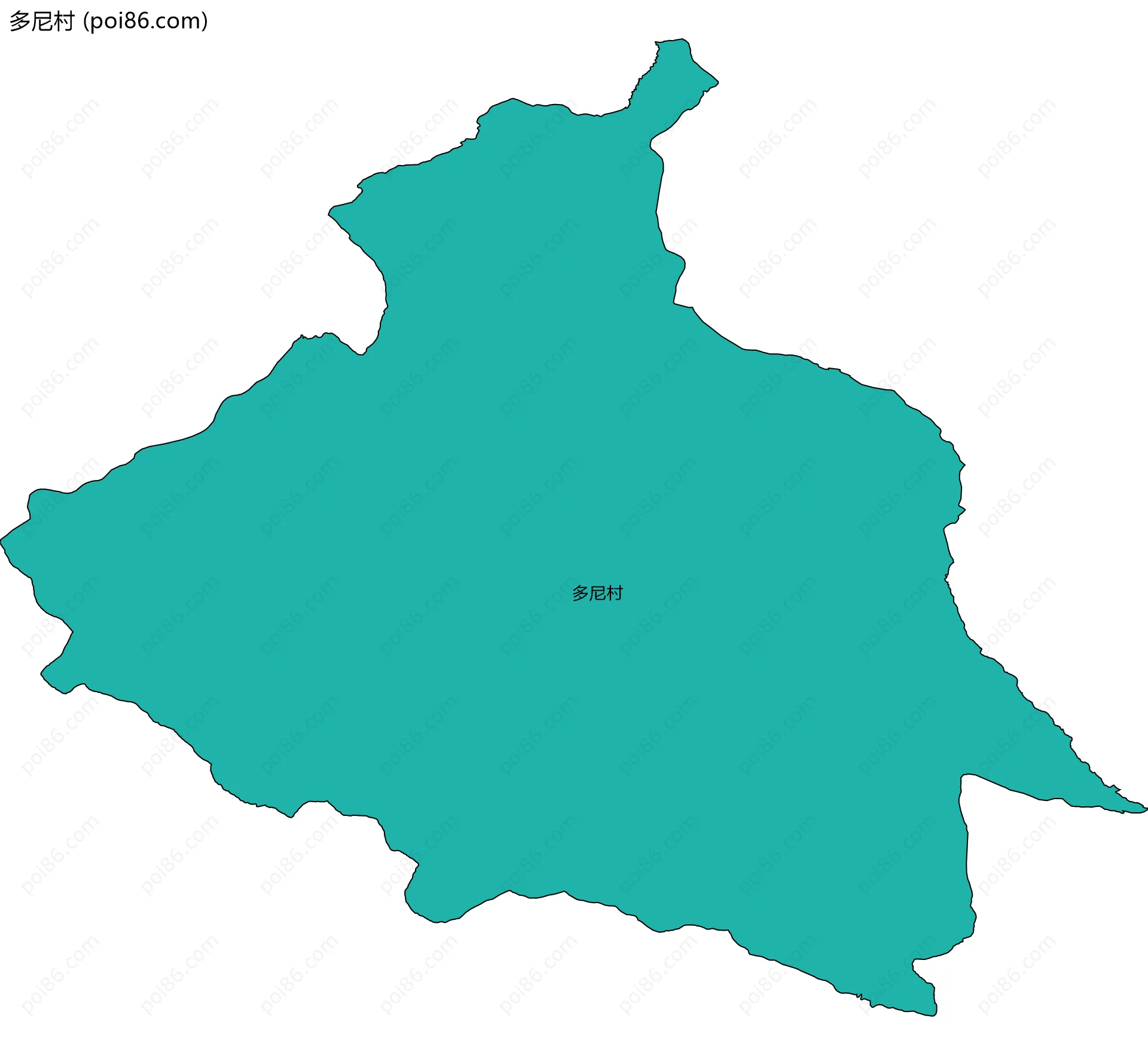 多尼村边界地图