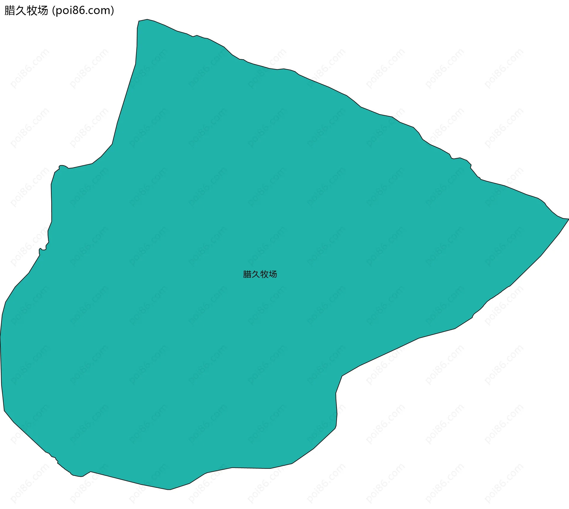 腊久牧场边界地图