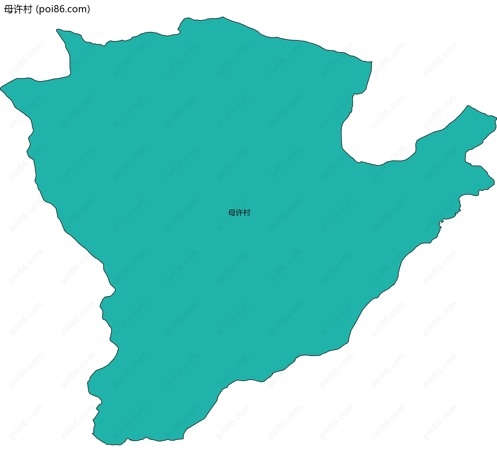 母许村边界地图