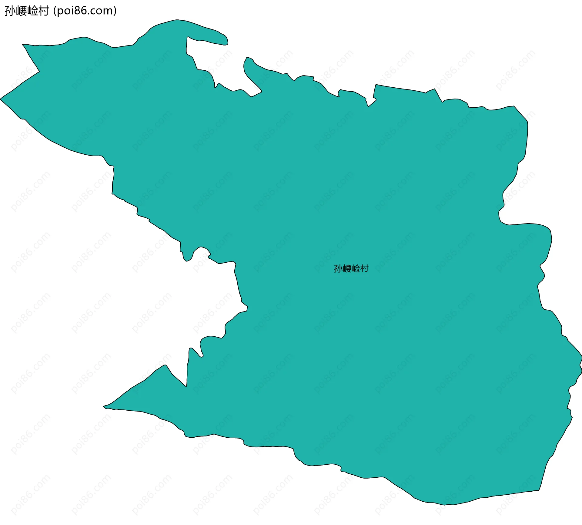 孙崾崄村边界地图