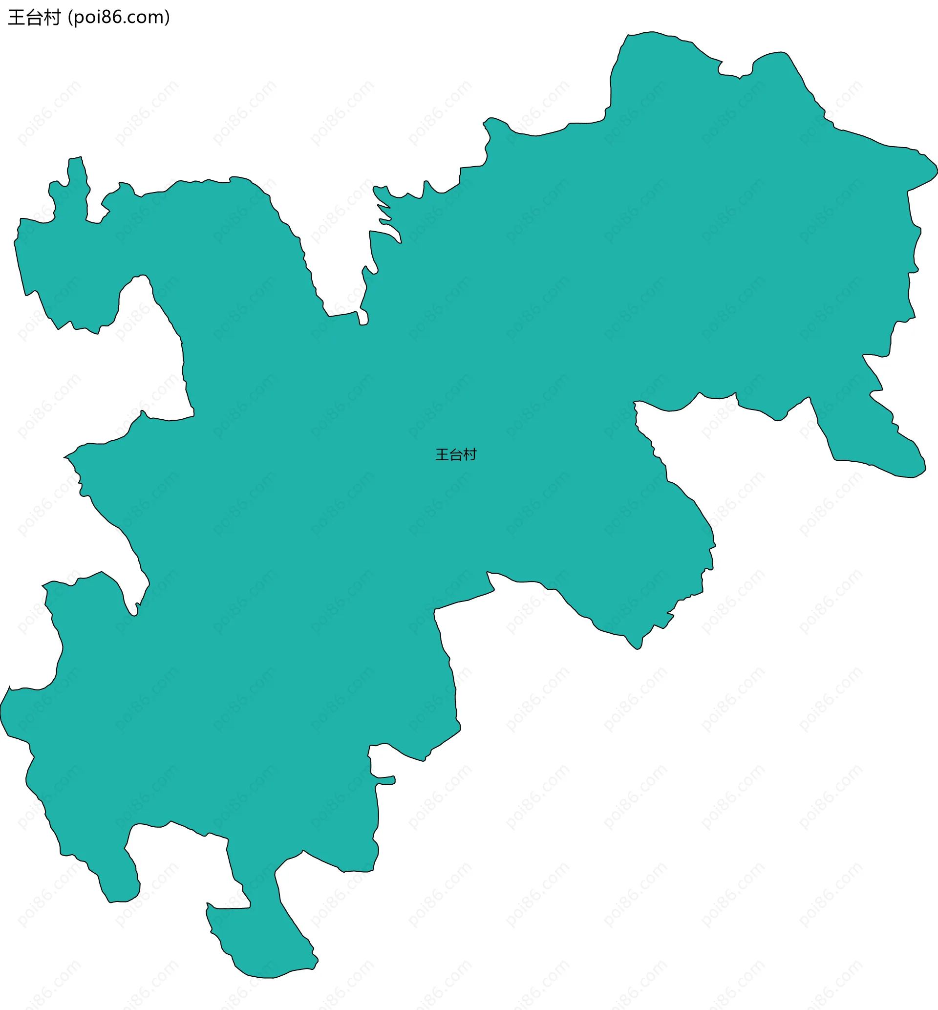 王台村边界地图