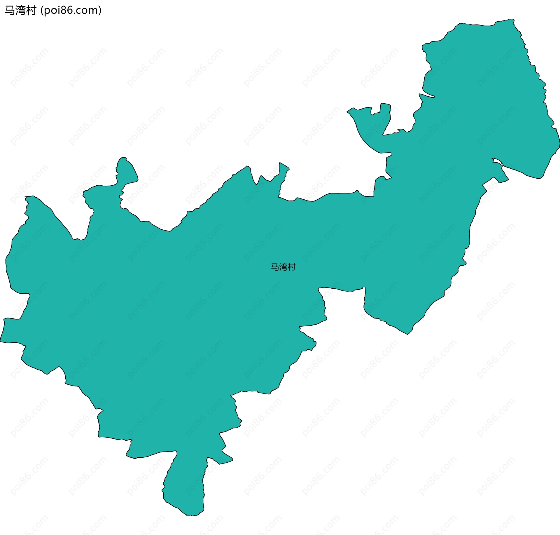 马湾村边界地图