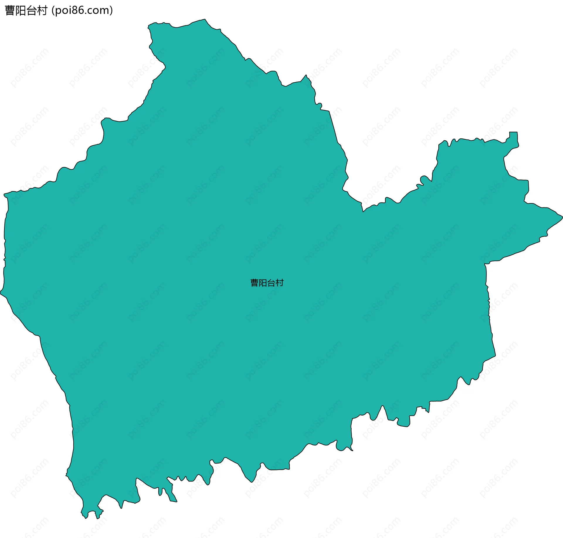 曹阳台村边界地图