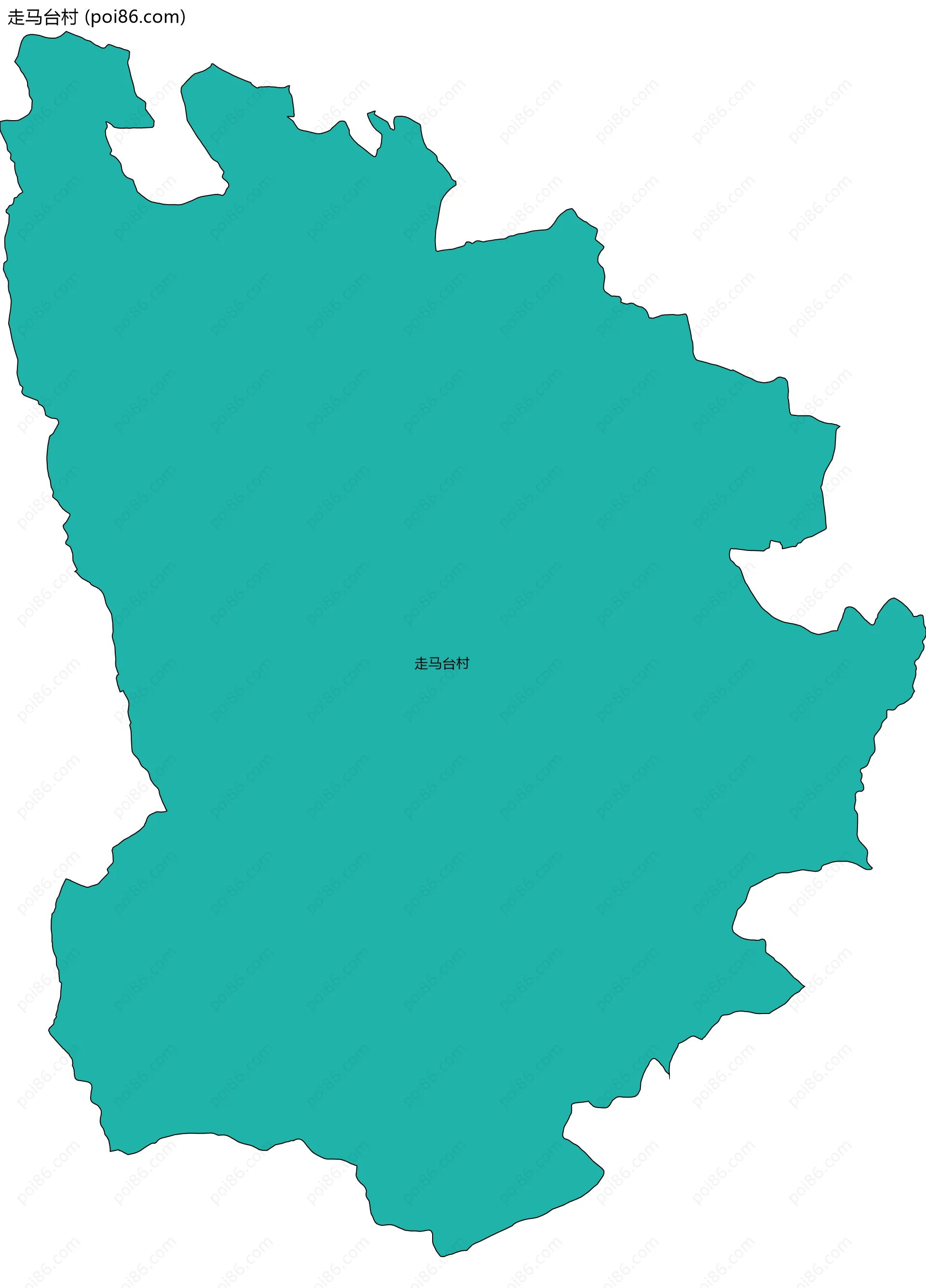 走马台村边界地图