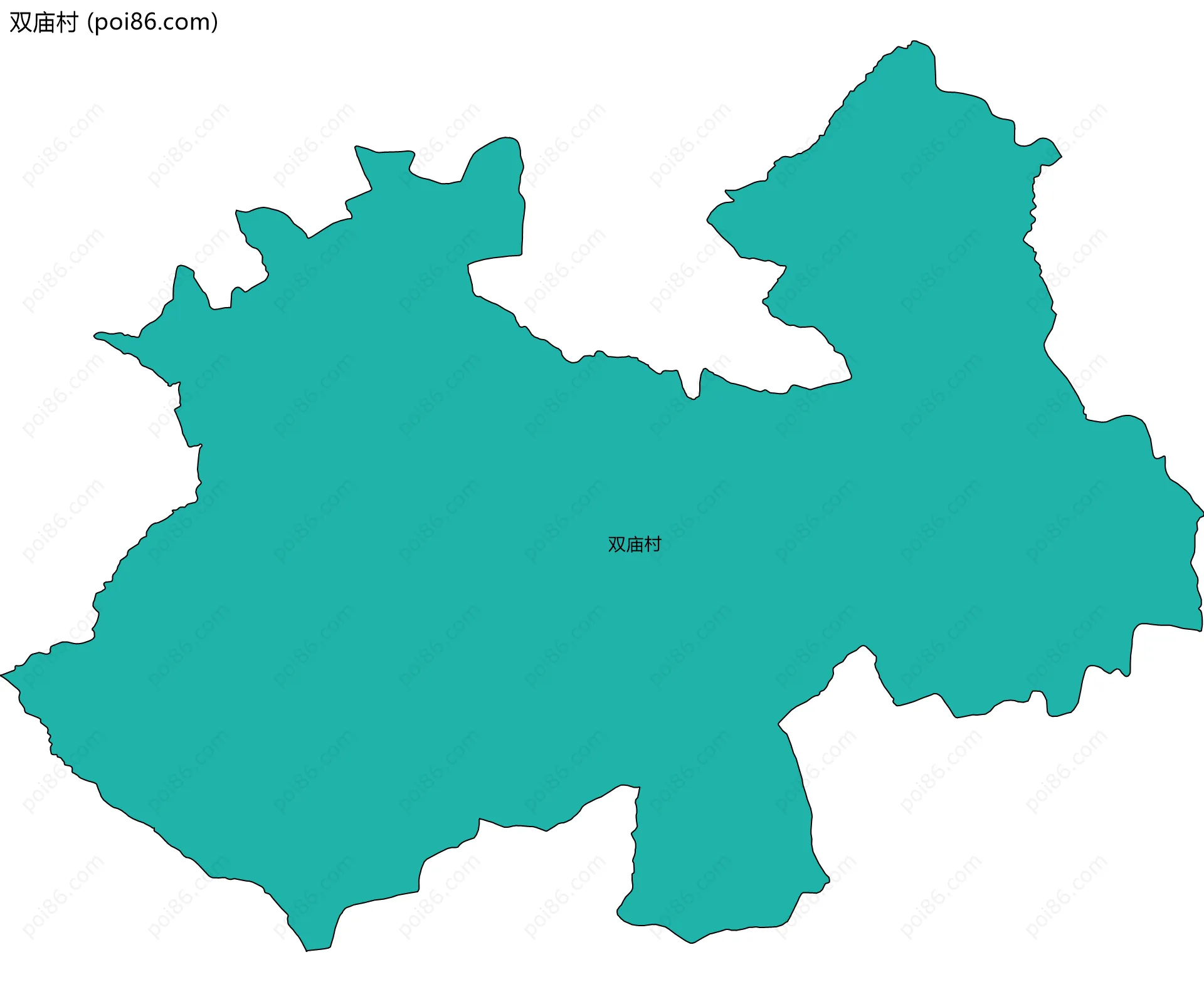 双庙村边界地图