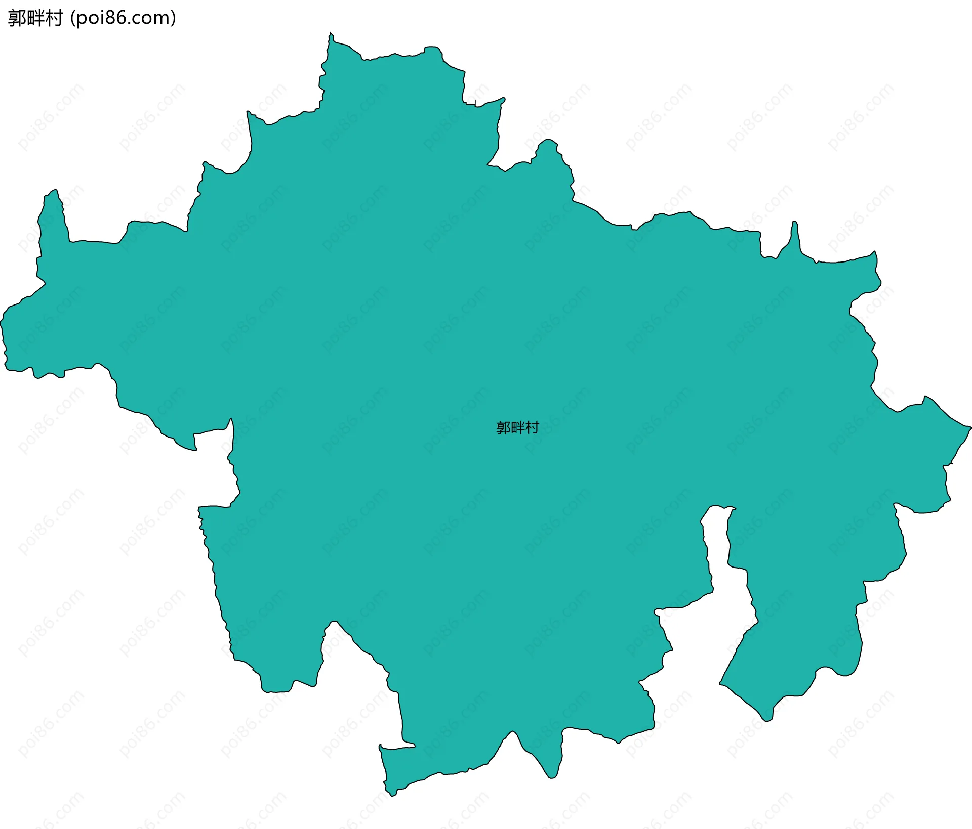 郭畔村边界地图