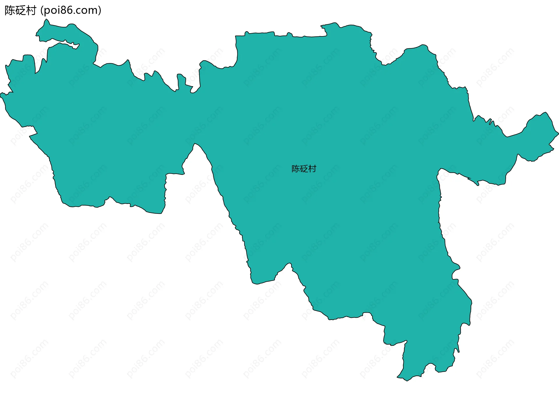 陈砭村边界地图