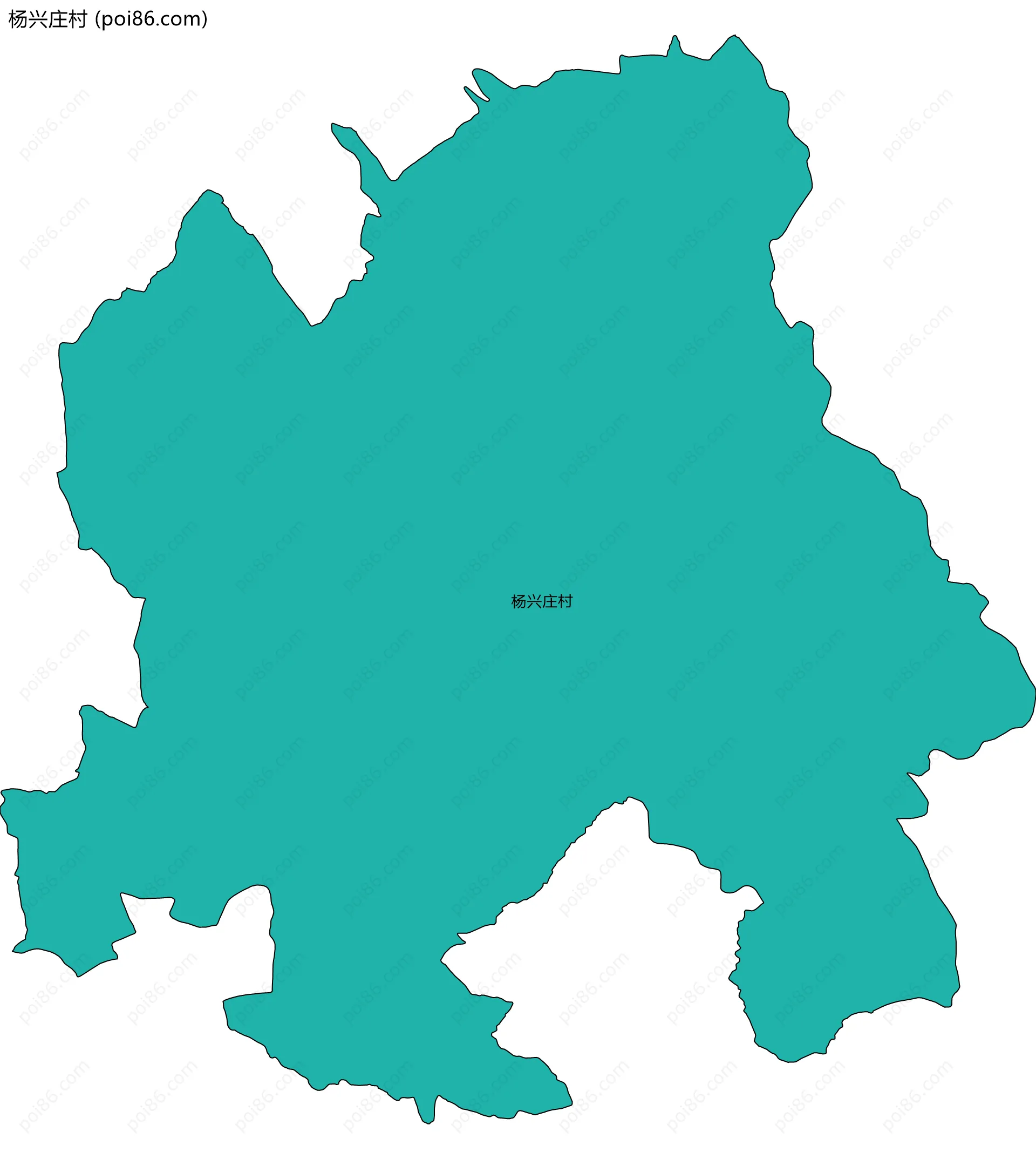 杨兴庄村边界地图