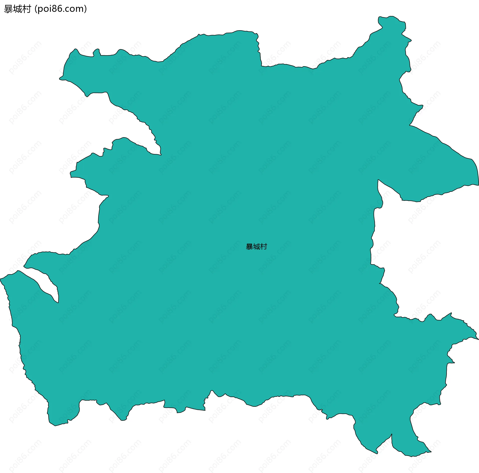 暴城村边界地图