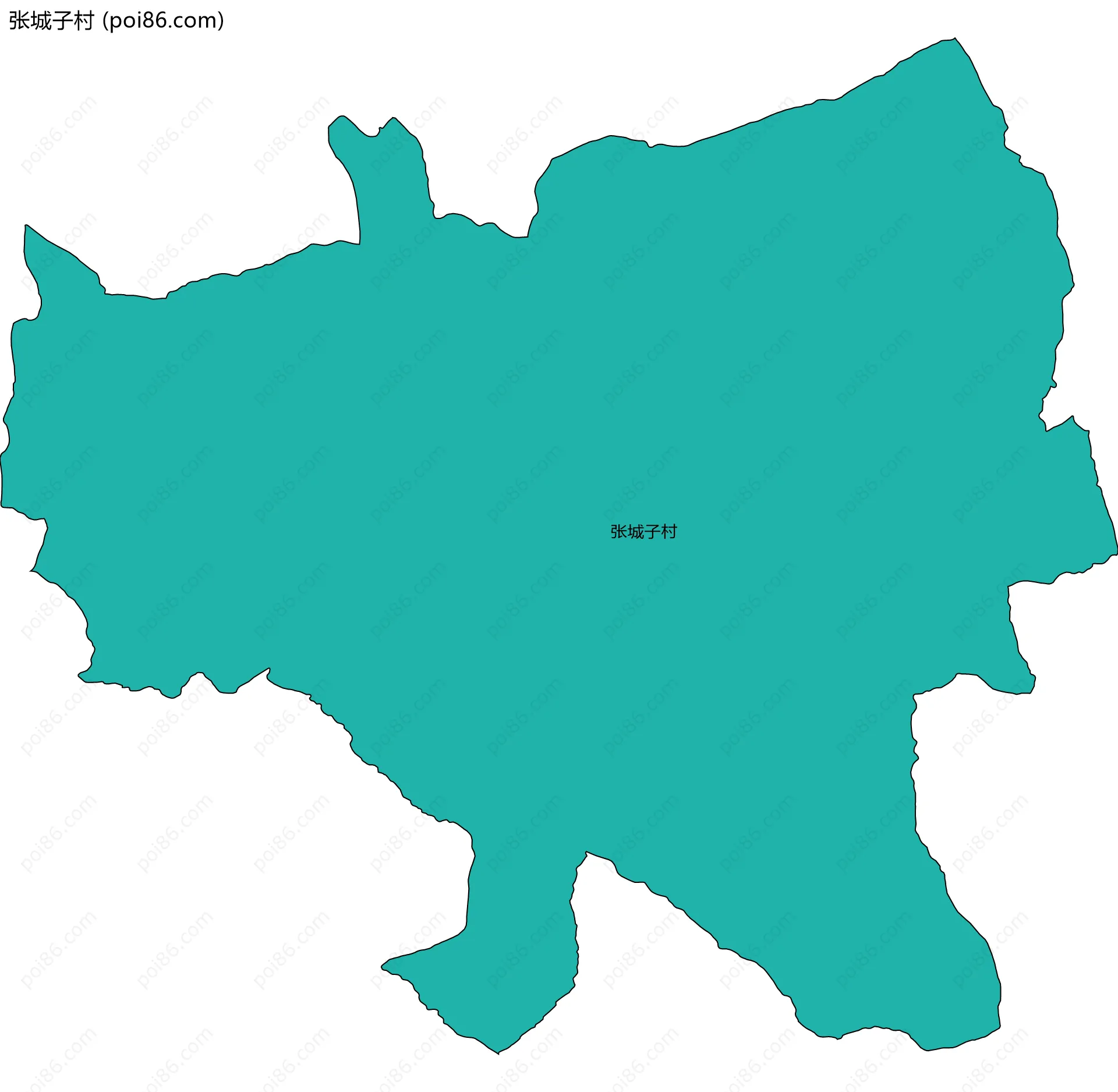 张城子村边界地图