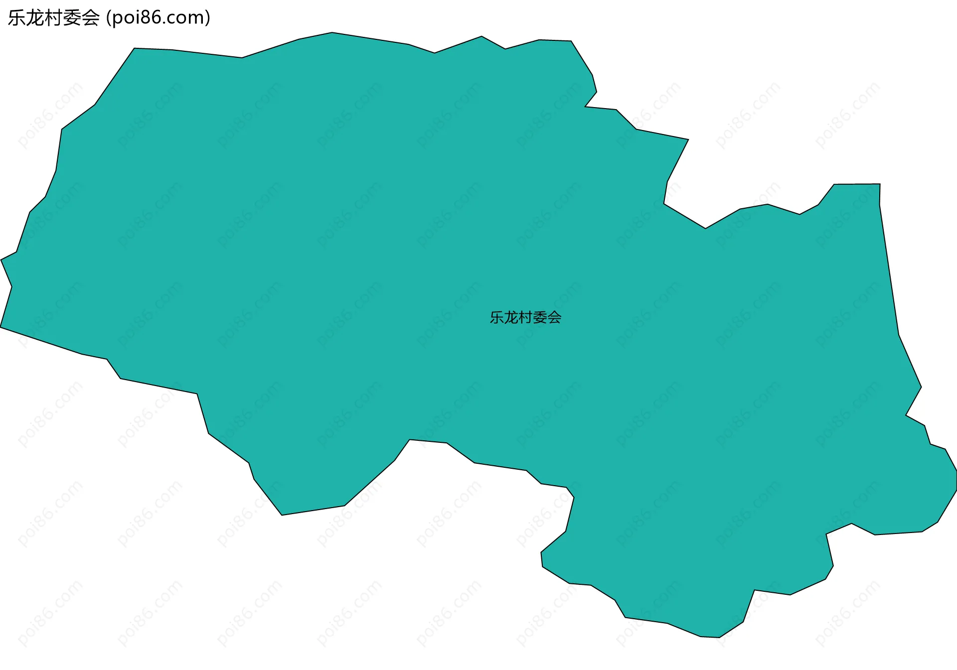 乐龙村委会边界地图